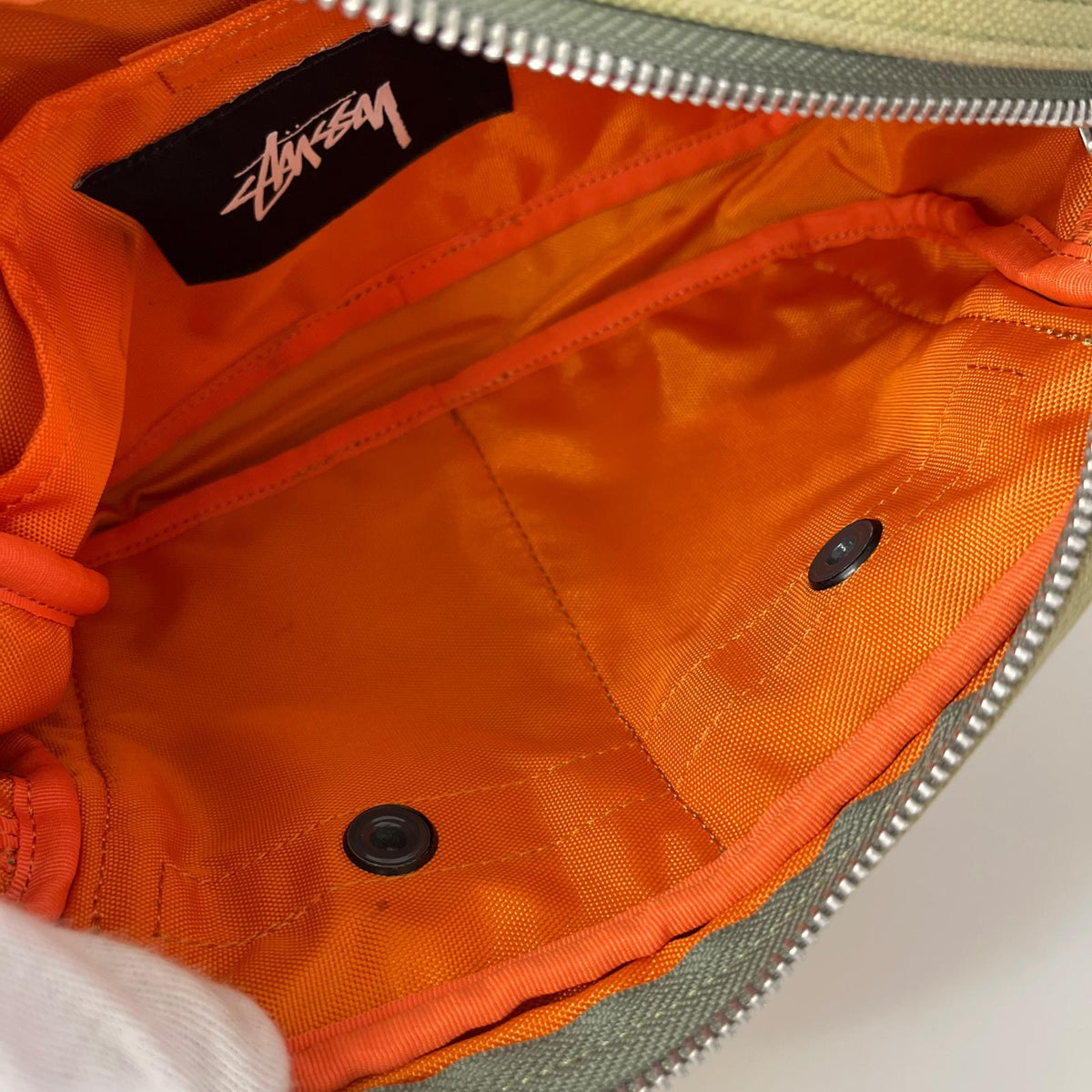ボディバッグ ×STUSSY Waist Bag キャンバス KHK グリーン