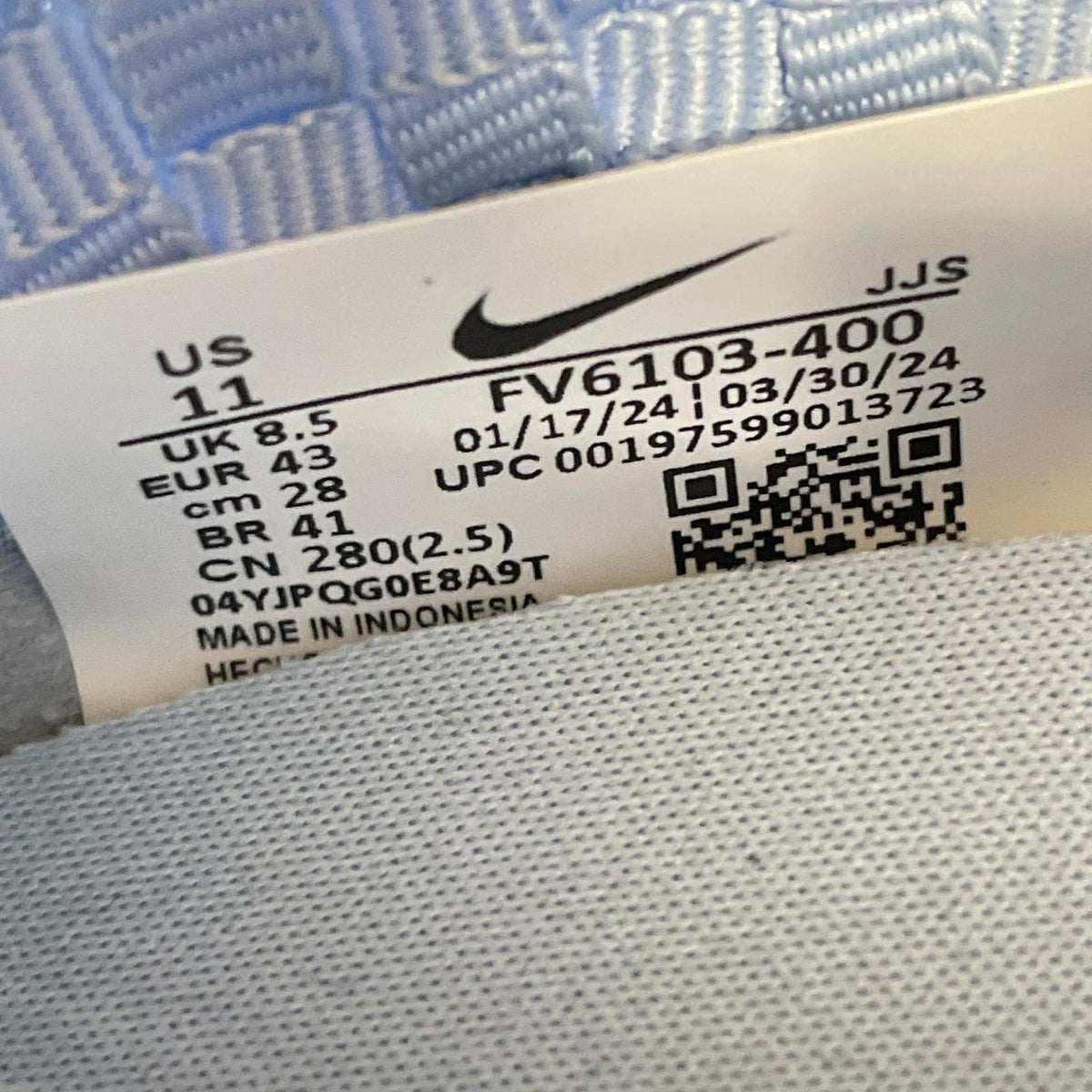 スニーカー WMN'S AIR FOOTSCAPE WOVEN BLU (28.0) FV6103-400 28cm (US10 UK9 1/2 EU46) ブルー