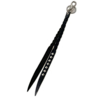 その他アクセサリー studs knitting レザーキーチェーン ブラック