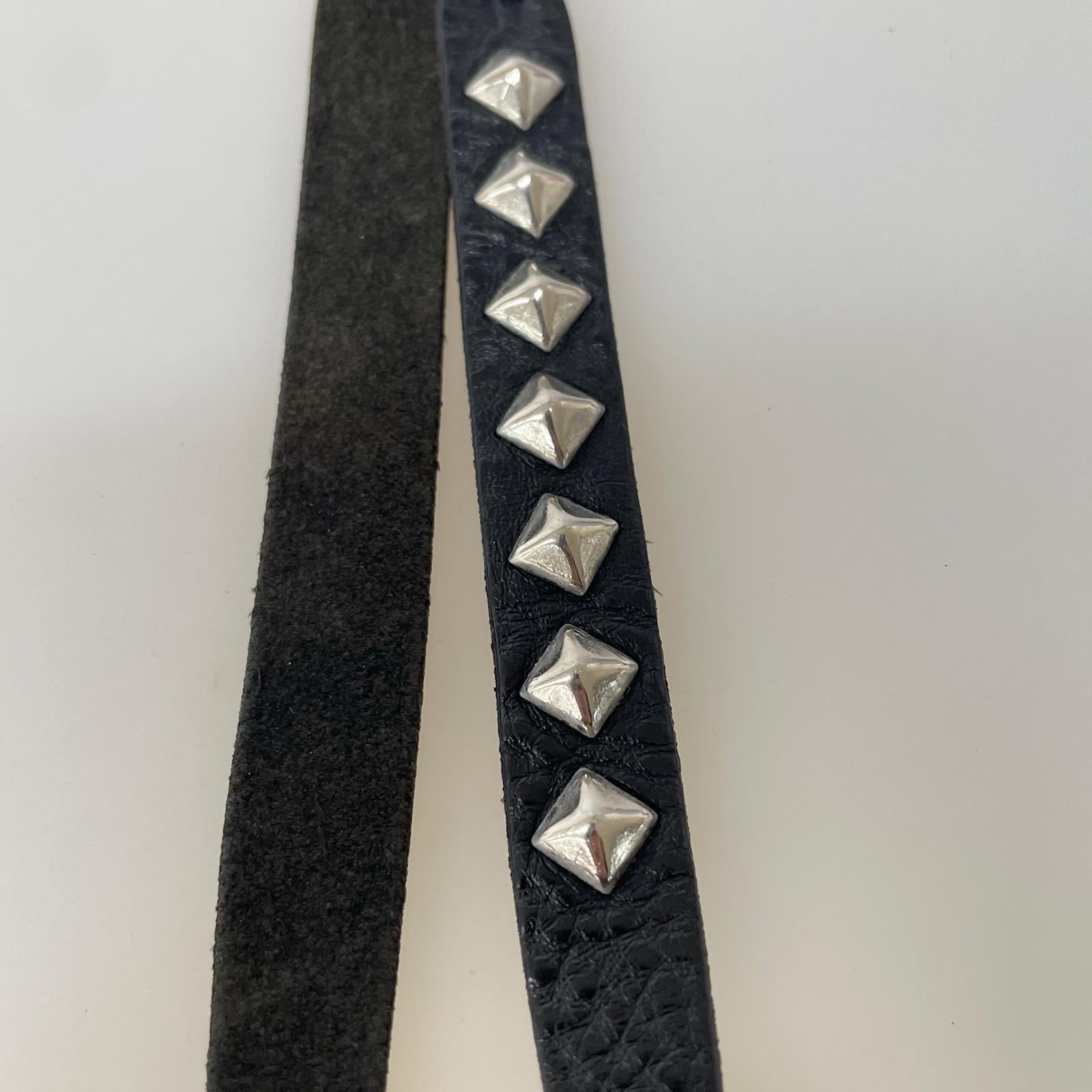 その他アクセサリー studs knitting レザーキーチェーン ブラック