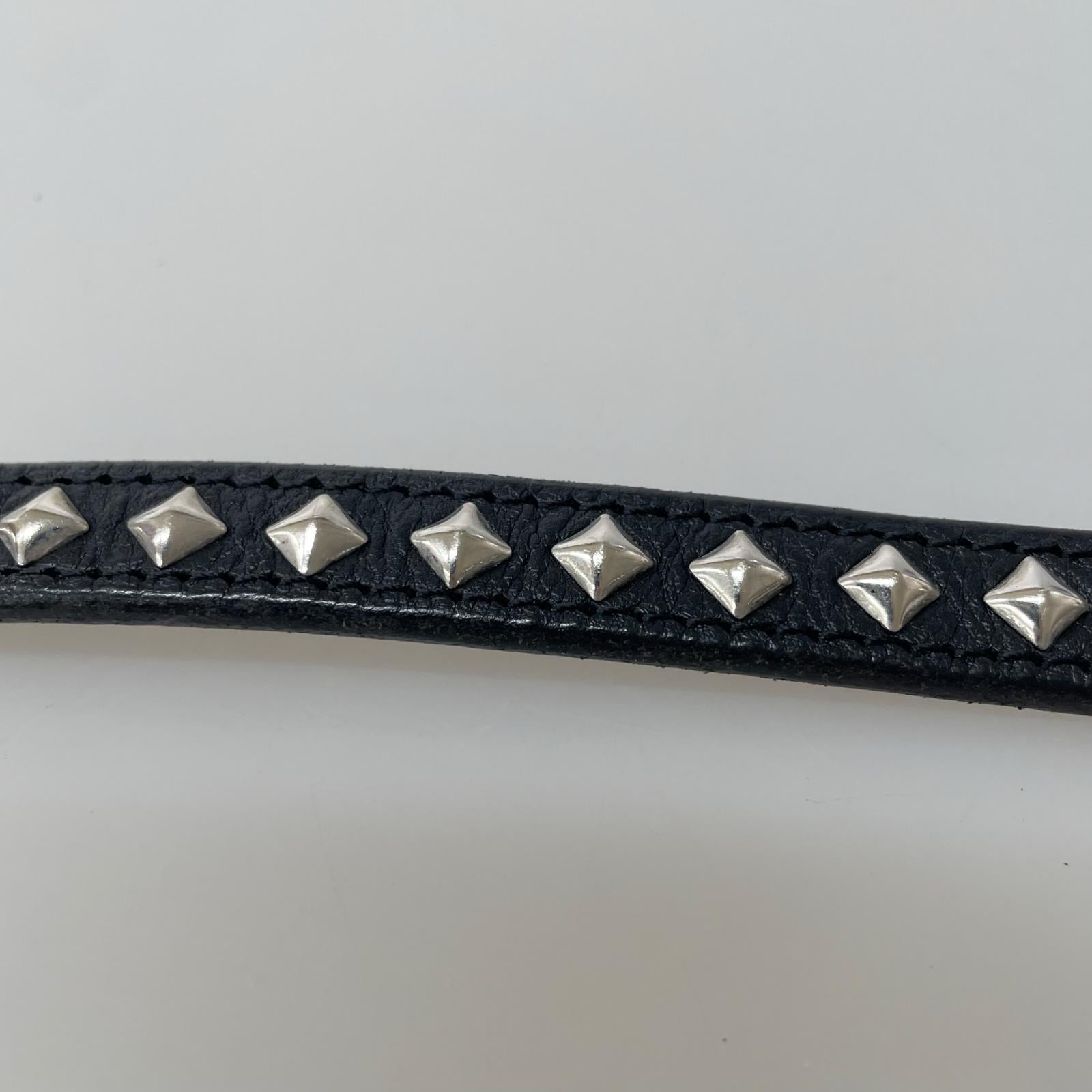 その他アクセサリー studs レザーキーチェーン ブラック