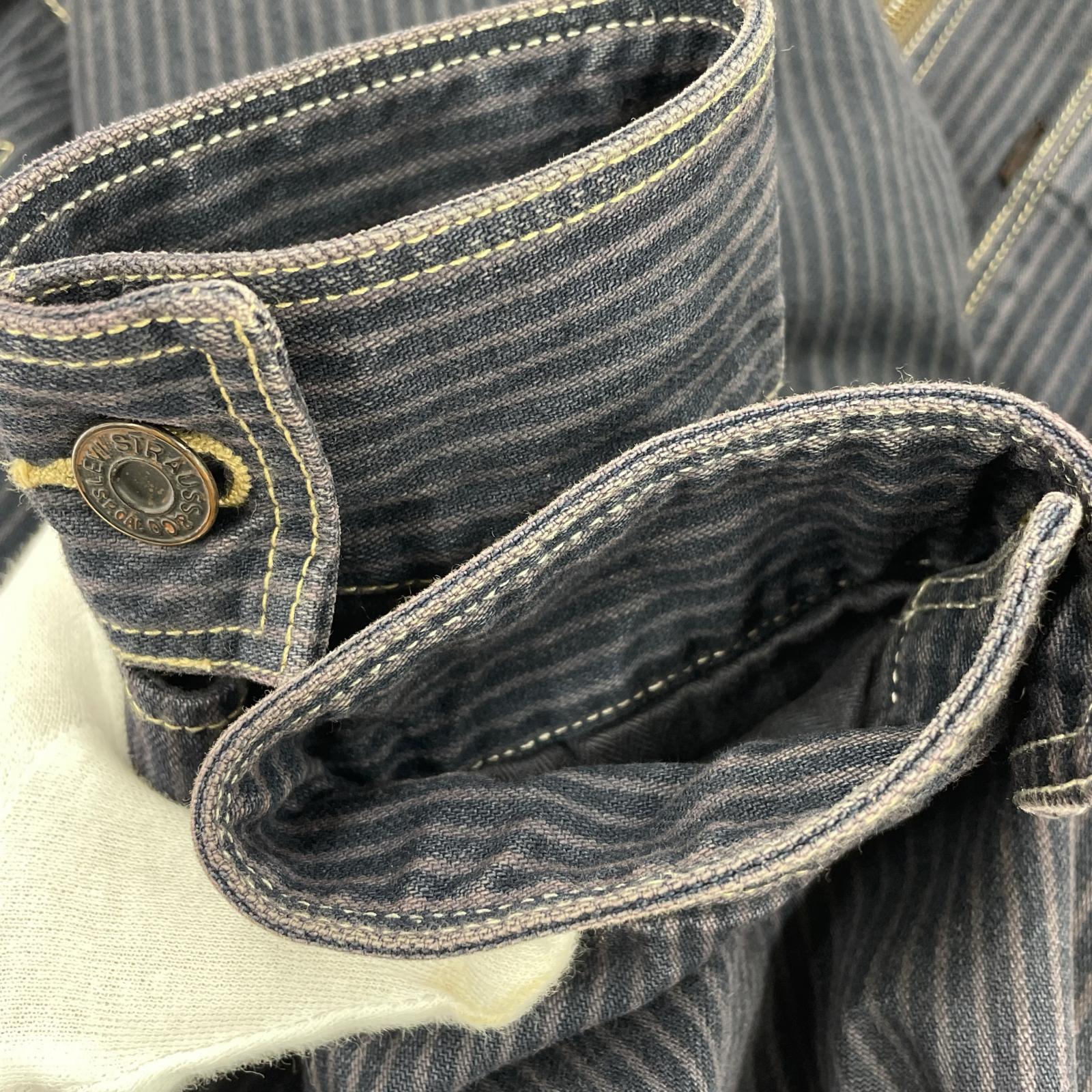 ジャケット ヒッコリー ジャケット M M ネイビー