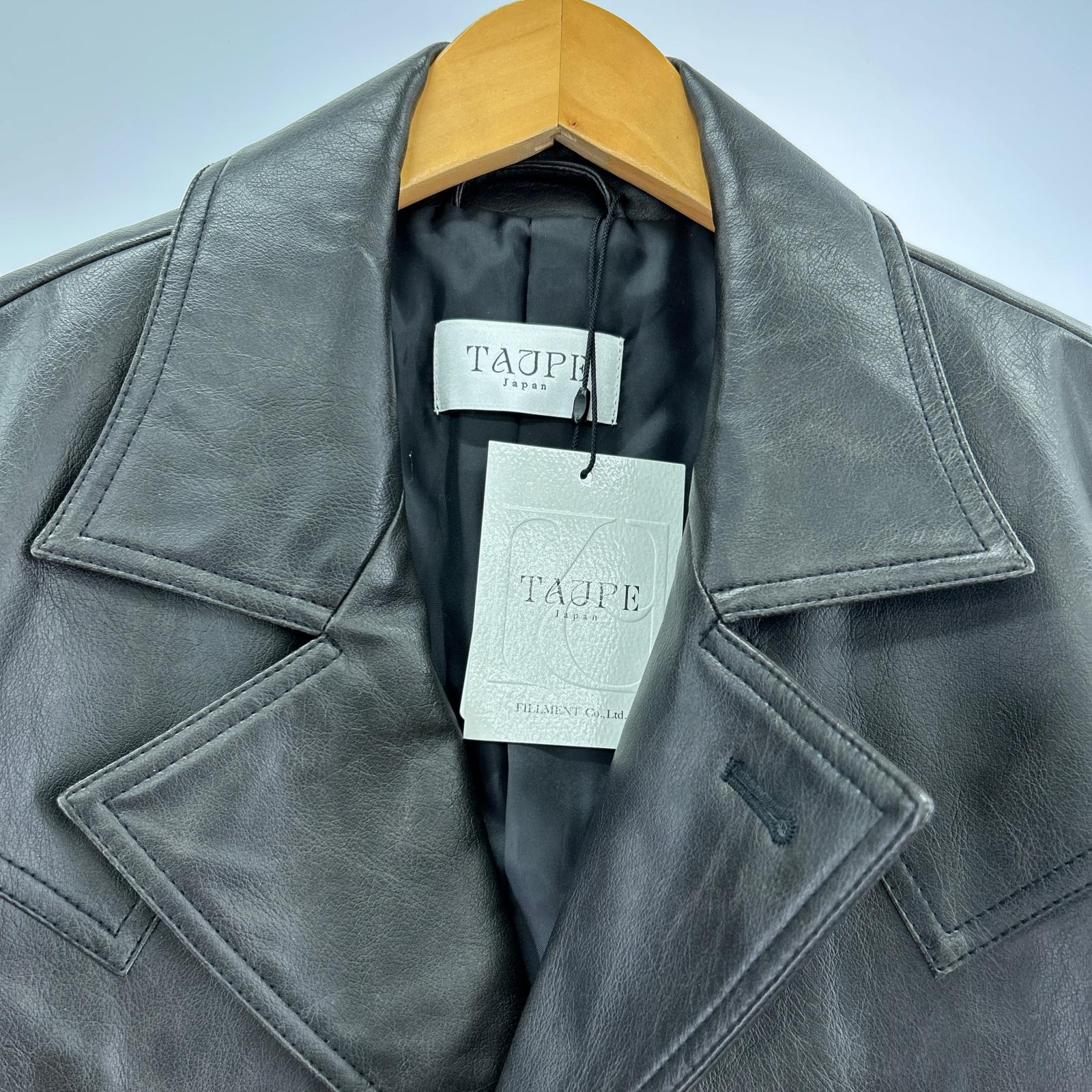 レザージャケット TAUPE TPE E.LEATHER WESTERN COAT ブラック
