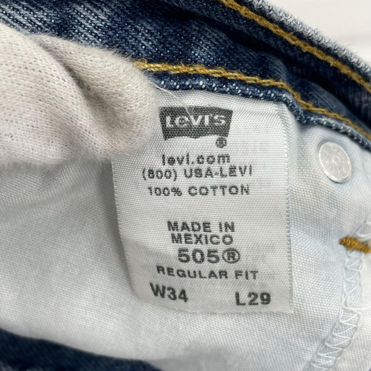 デニムパンツ 505 (W34) ﾒｷｼｺ製 34 ネイビー