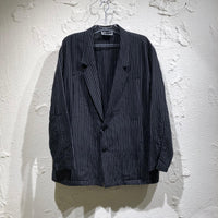 テーラードジャケット CLASS 25SS BAMBOO LINEN STRIPE JACKET