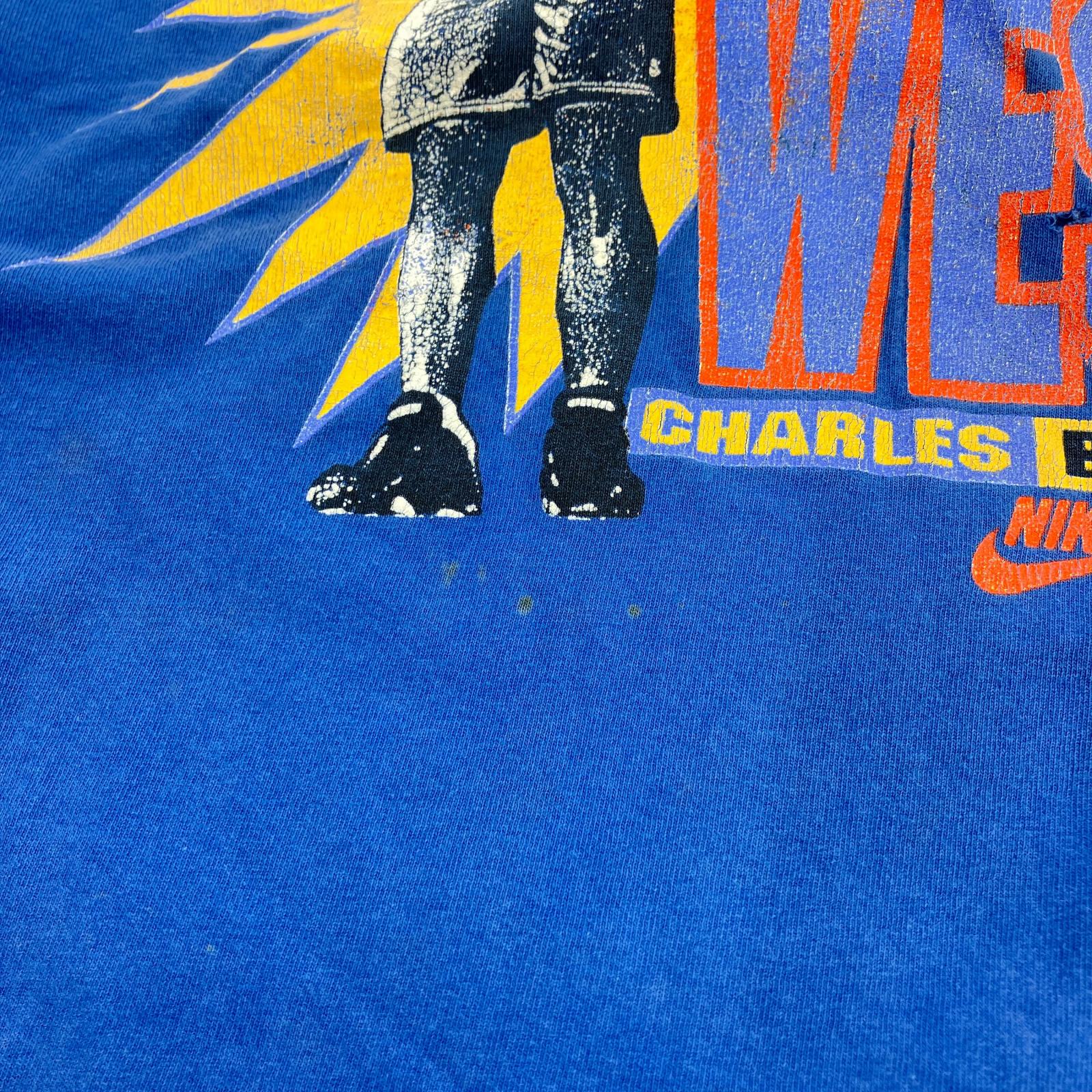 半袖Ｔシャツ 90s Charles Berkley ブルー ブルー