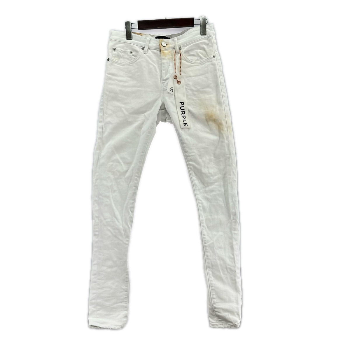 パンツ PURPLE BRAND Slim Fit Low Rise Jeans 29 ホワイト