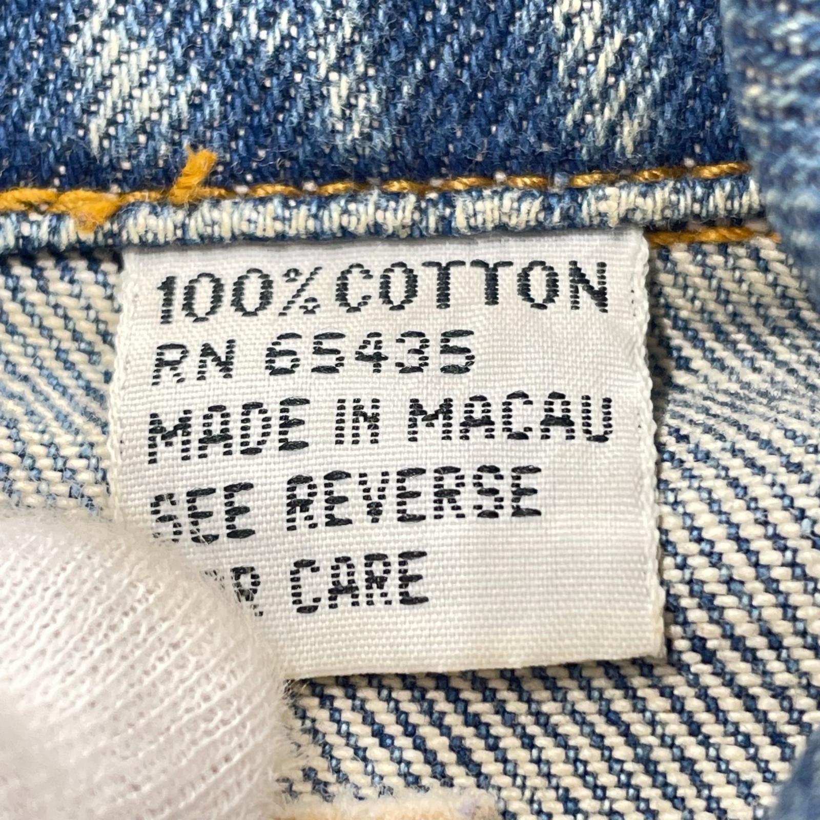 デニムジャケット Santafe刺繍 ﾄﾗｯｶｰｼﾞｬｹｯﾄ ｻｯｸｽ L