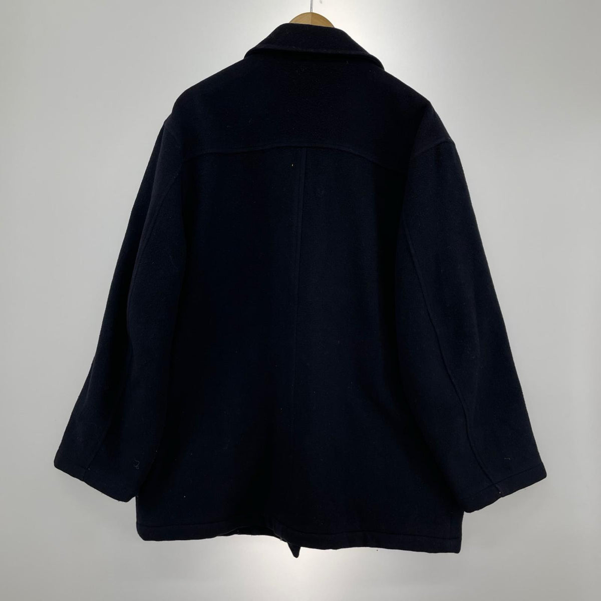 その他アウター 90s ｳｰﾙ混紡 ﾁｪｽﾀｰｺｰﾄ ﾈｲﾋﾞｰ (M) M ネイビー