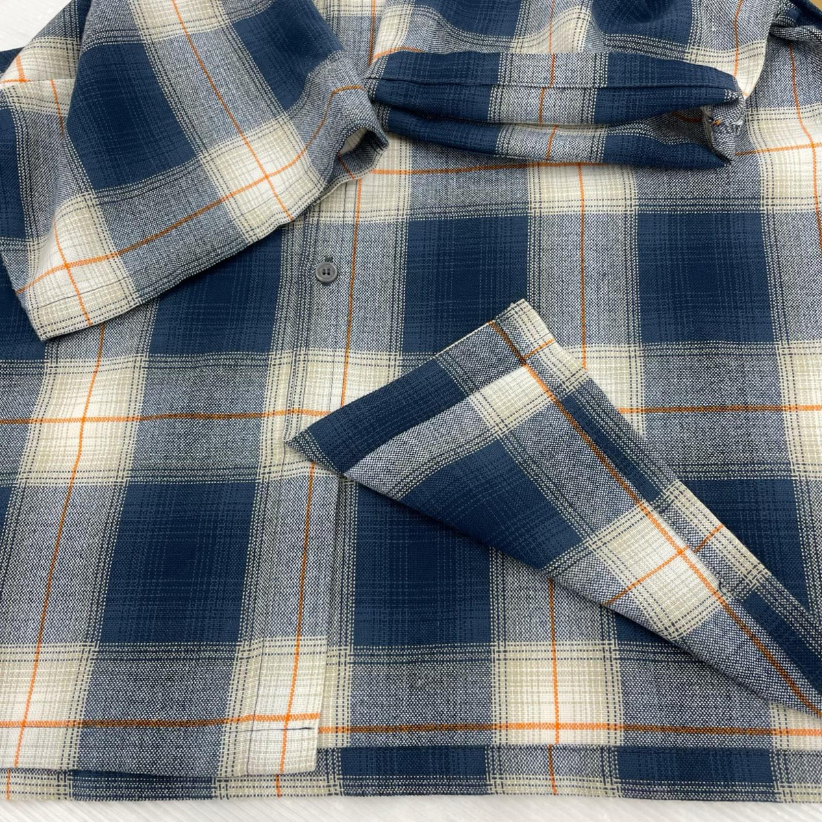 半袖シャツ CalTop FL PLAID ﾌﾟﾚｲﾄﾞﾁｪｯｸ L BLU L