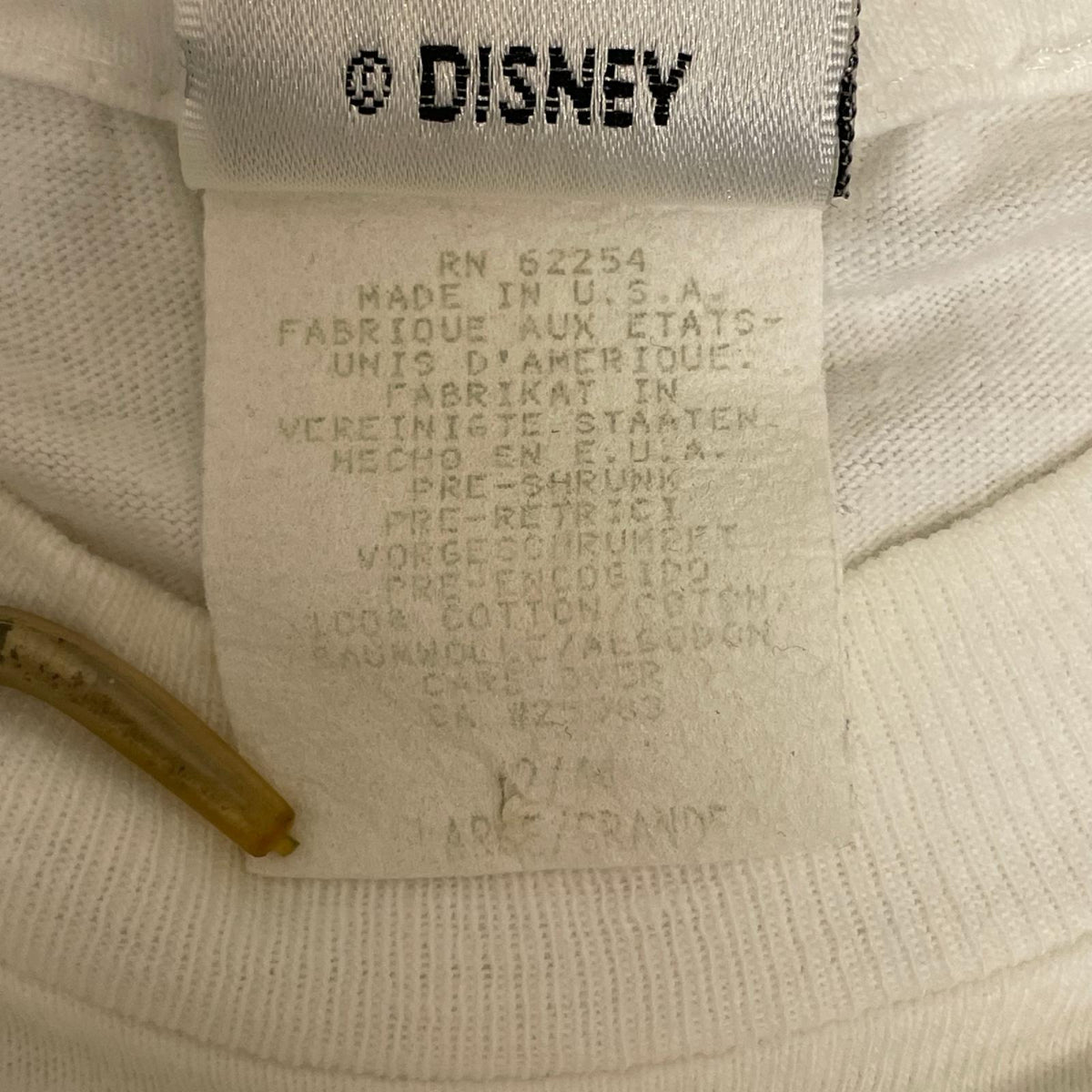 半袖Ｔシャツ 90s Disney 白雪姫　キャラクターTシャツ THE DISNEY STOREﾀｸﾞ
