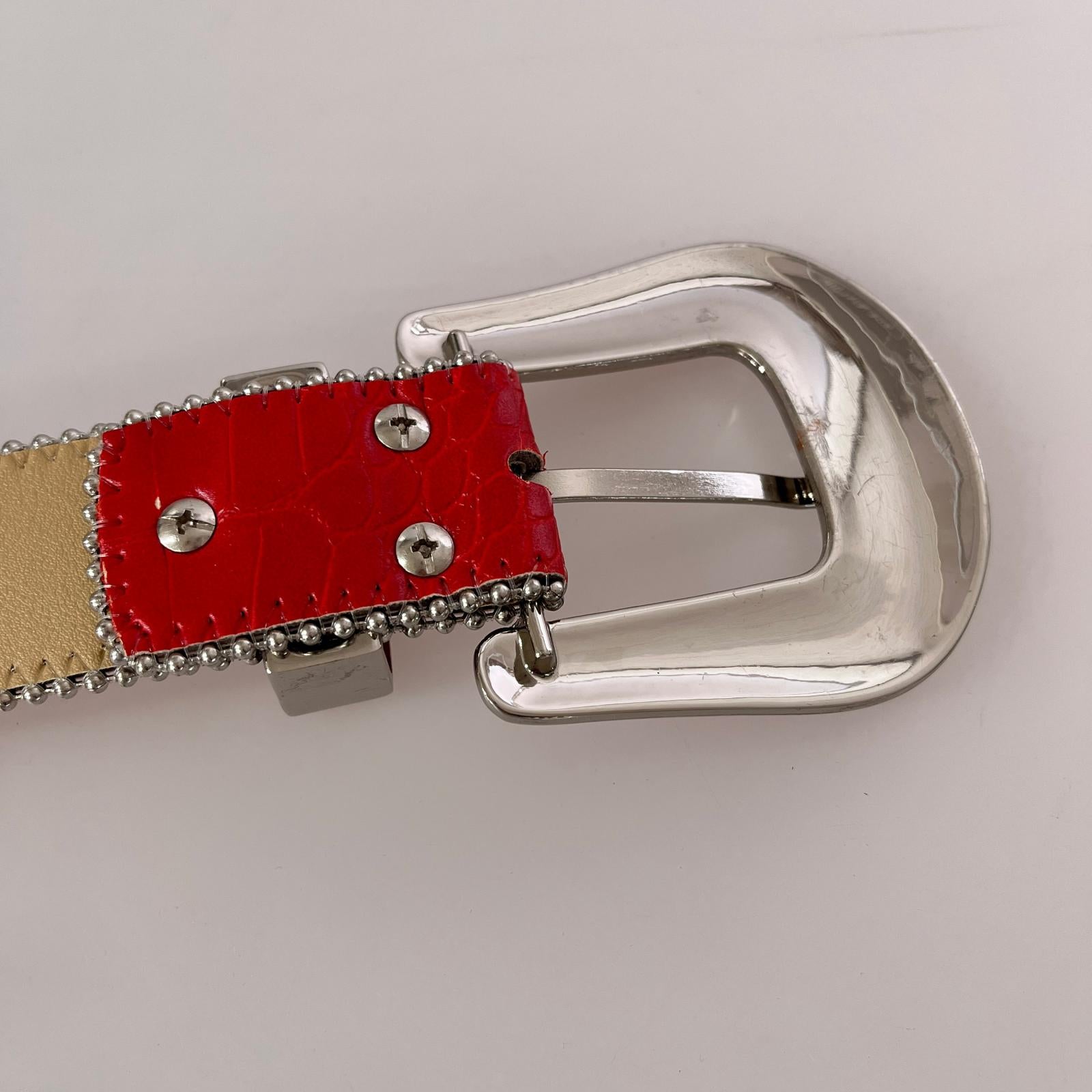 その他アクセサリー bb simon ベルト レッド レッド