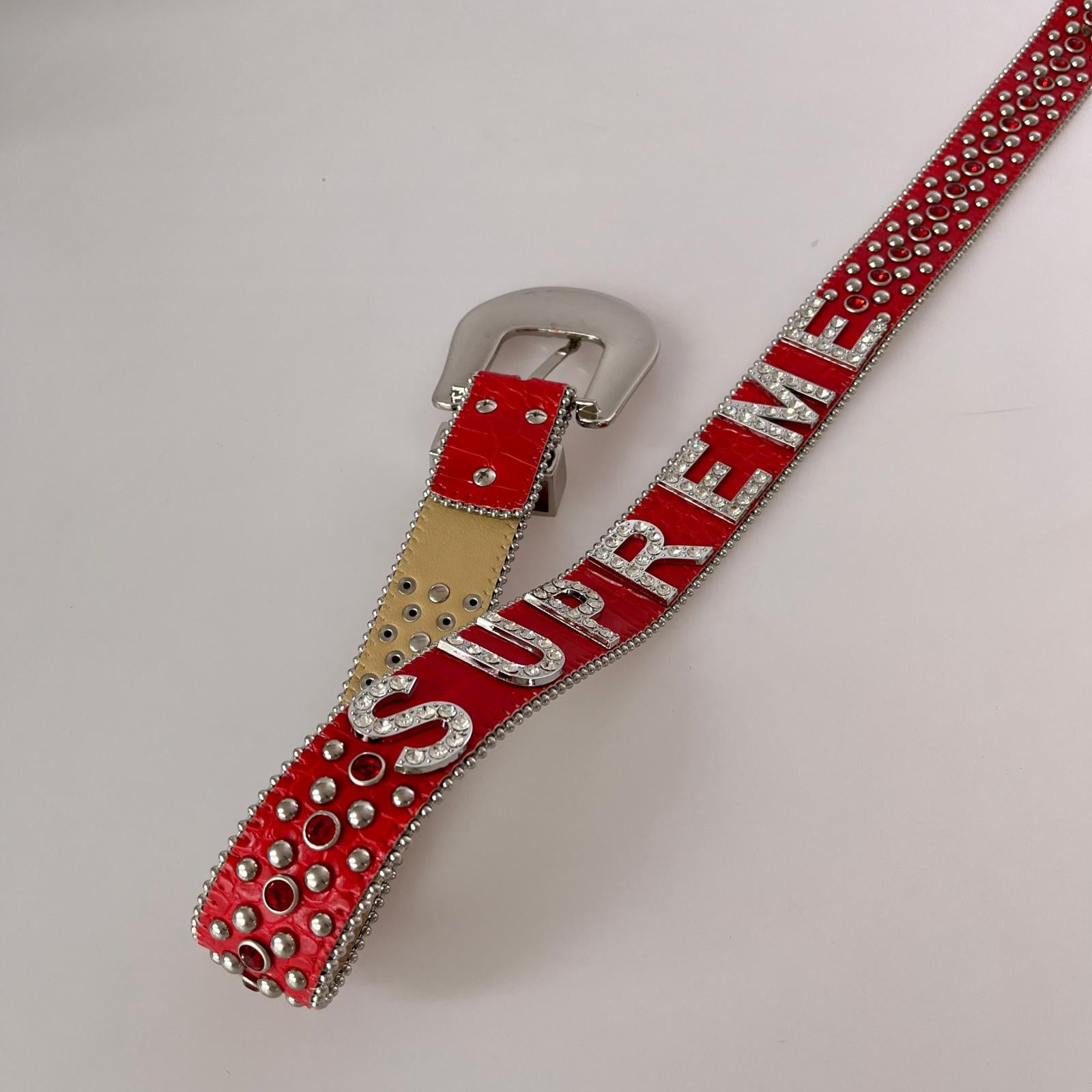 その他アクセサリー bb simon ベルト レッド レッド