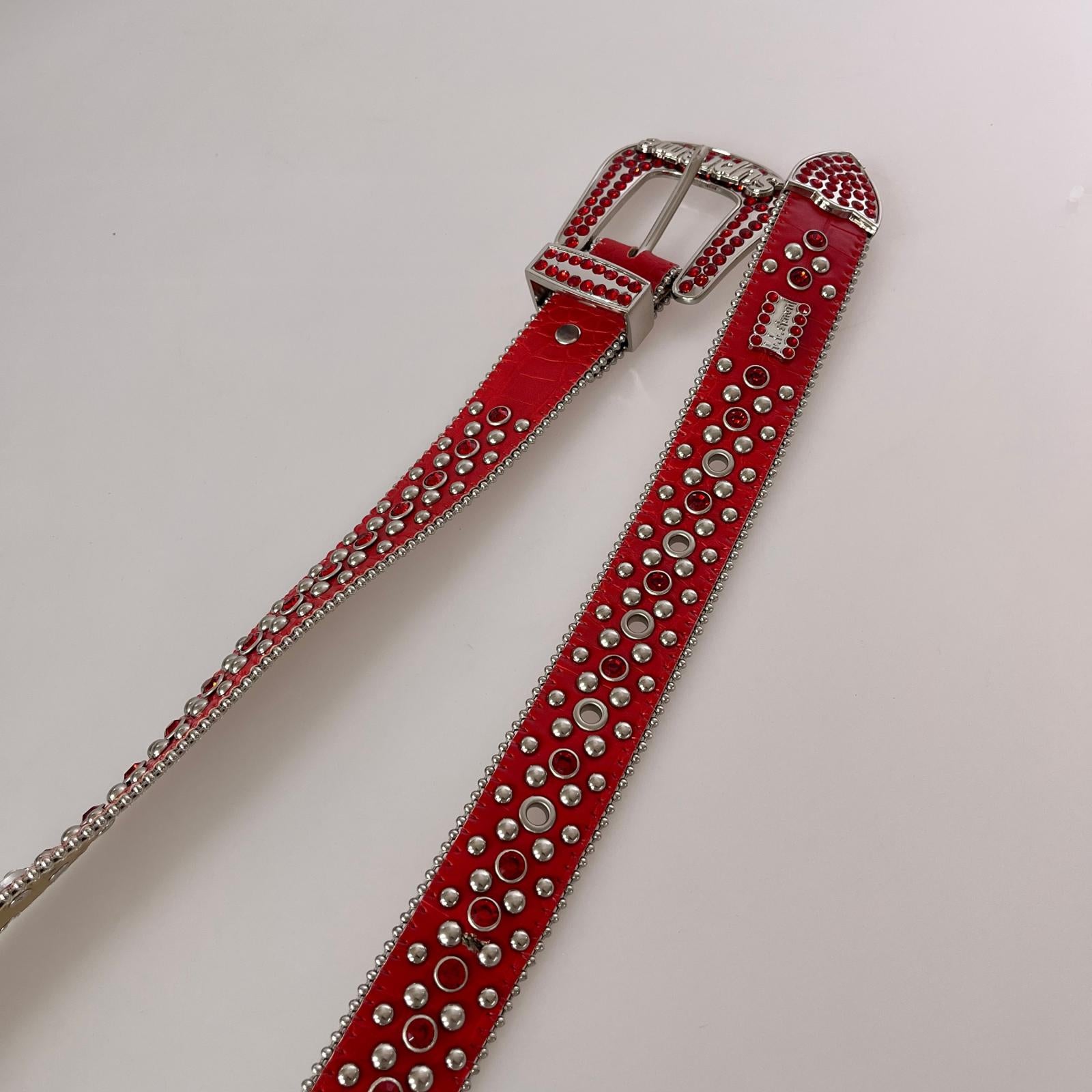 その他アクセサリー bb simon ベルト レッド レッド