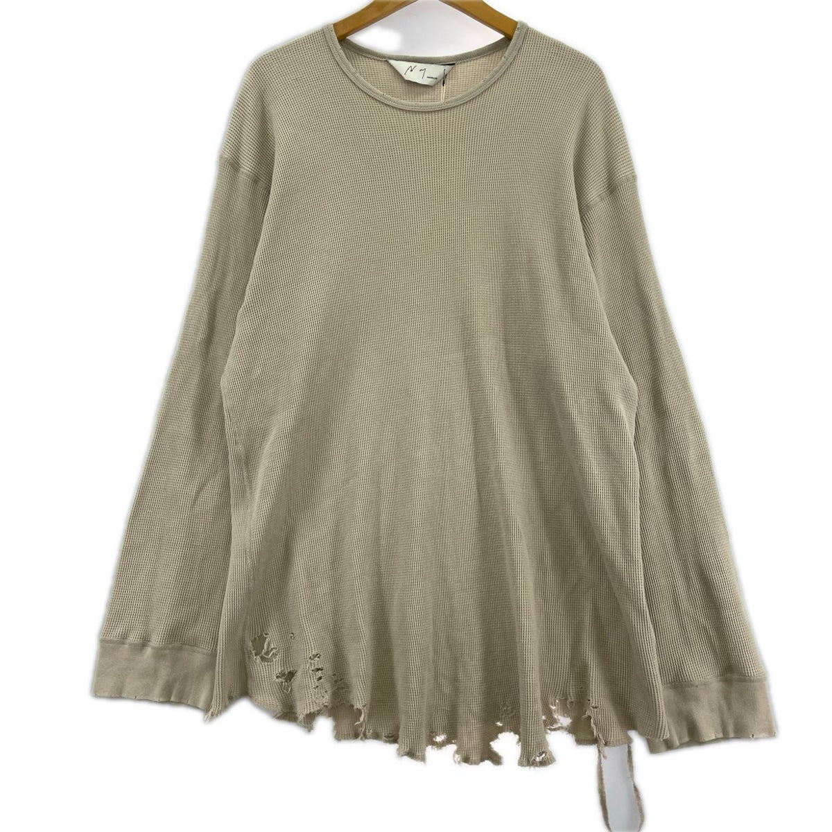 半袖Ｔシャツ ANCELLM 25AW AGEWAFFLECREWLSTSHIRT anc-ct134 （2） 2 ベージュ