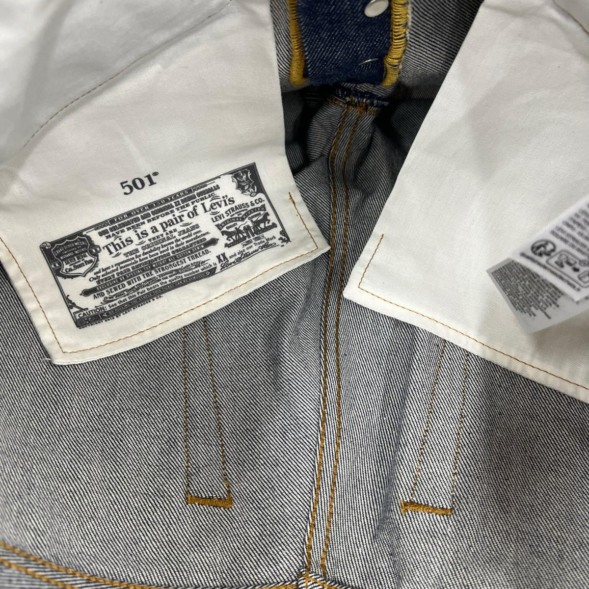 デニムパンツ 501 W33 L34 33 ネイビー