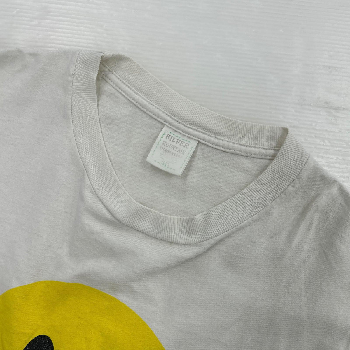 半袖Ｔシャツ SILVER MOUNTAIN SPORTSWEAR スマイル 白 (XL) ホワイト