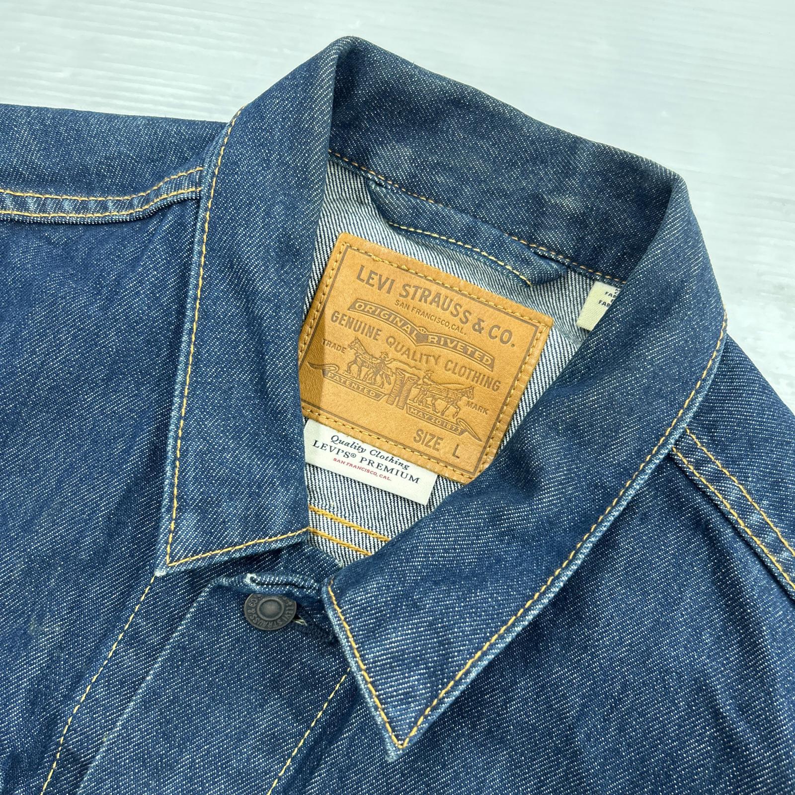 デニムジャケット TRUCKER JACKET ｲﾝﾃﾞｨｺﾞ/PC9-722334-0557 L ネイビー