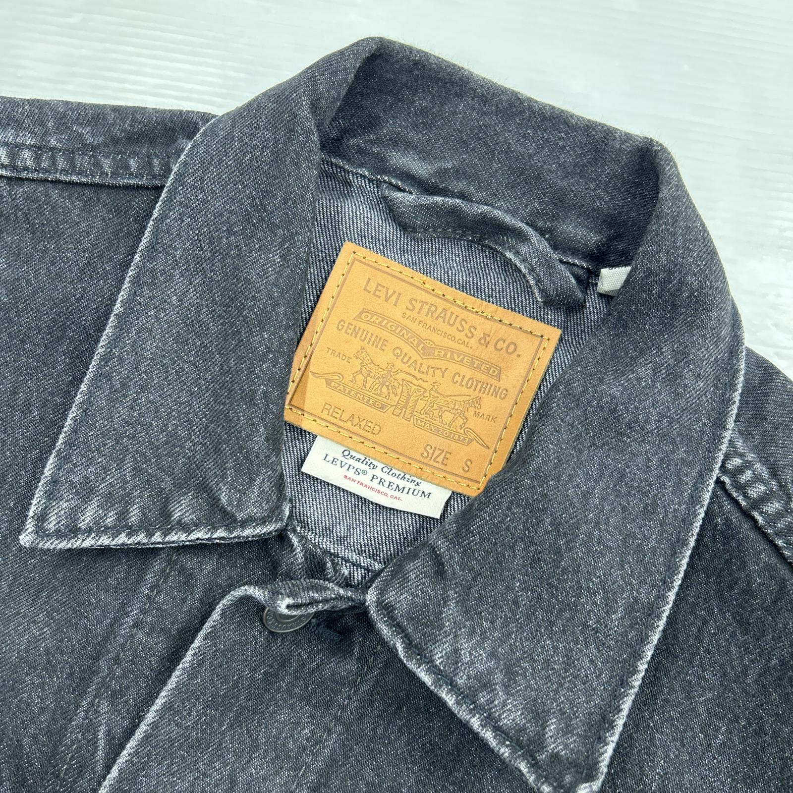 デニムジャケット RELAXED 3rd ﾃﾞﾆﾑﾄﾗｯｶｰｼﾞｬｹｯﾄ ﾌﾞﾗｯｸ S ブラック