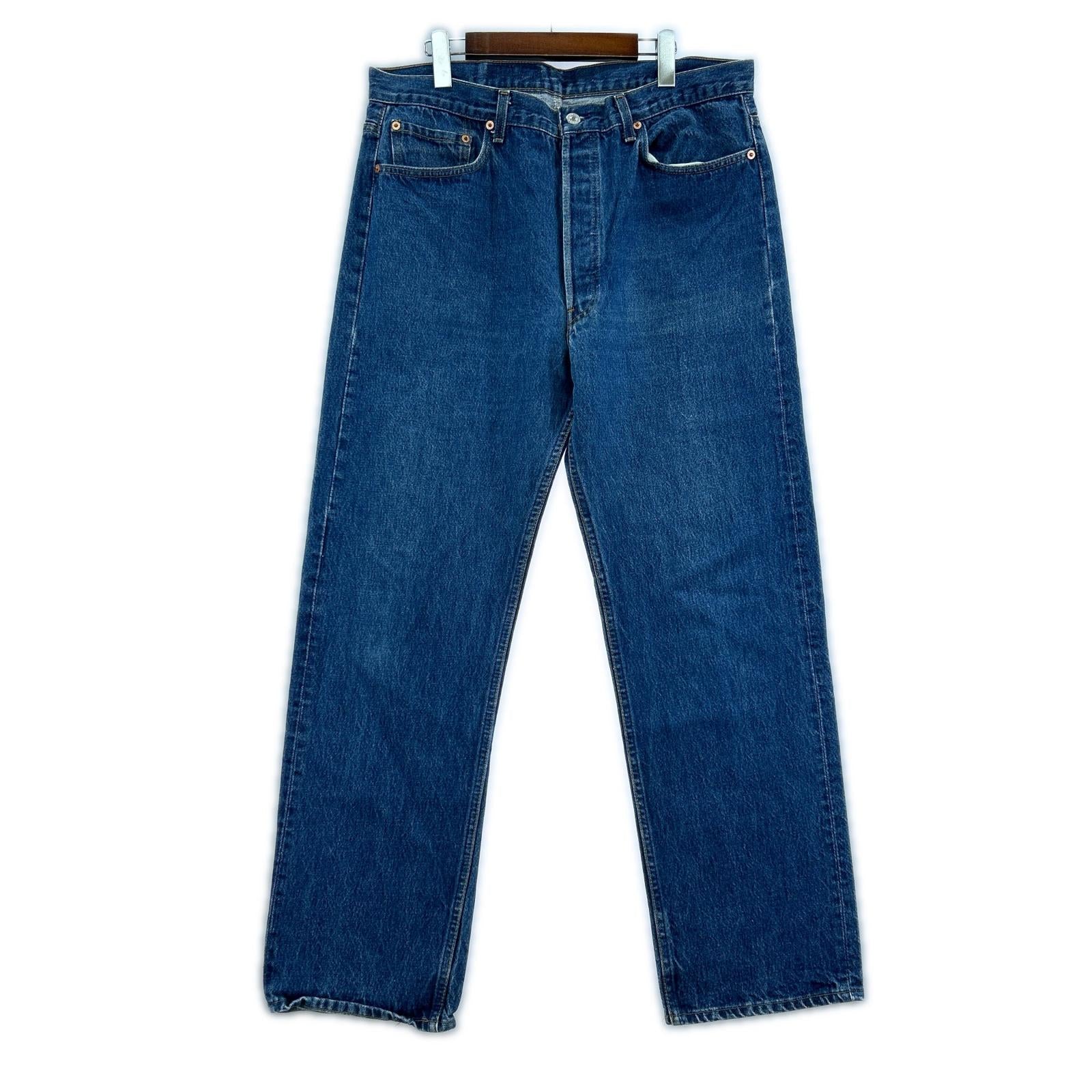 デニムパンツ 90s 501xx USA製 刻印524 デニムパンツ 40 ネイビー