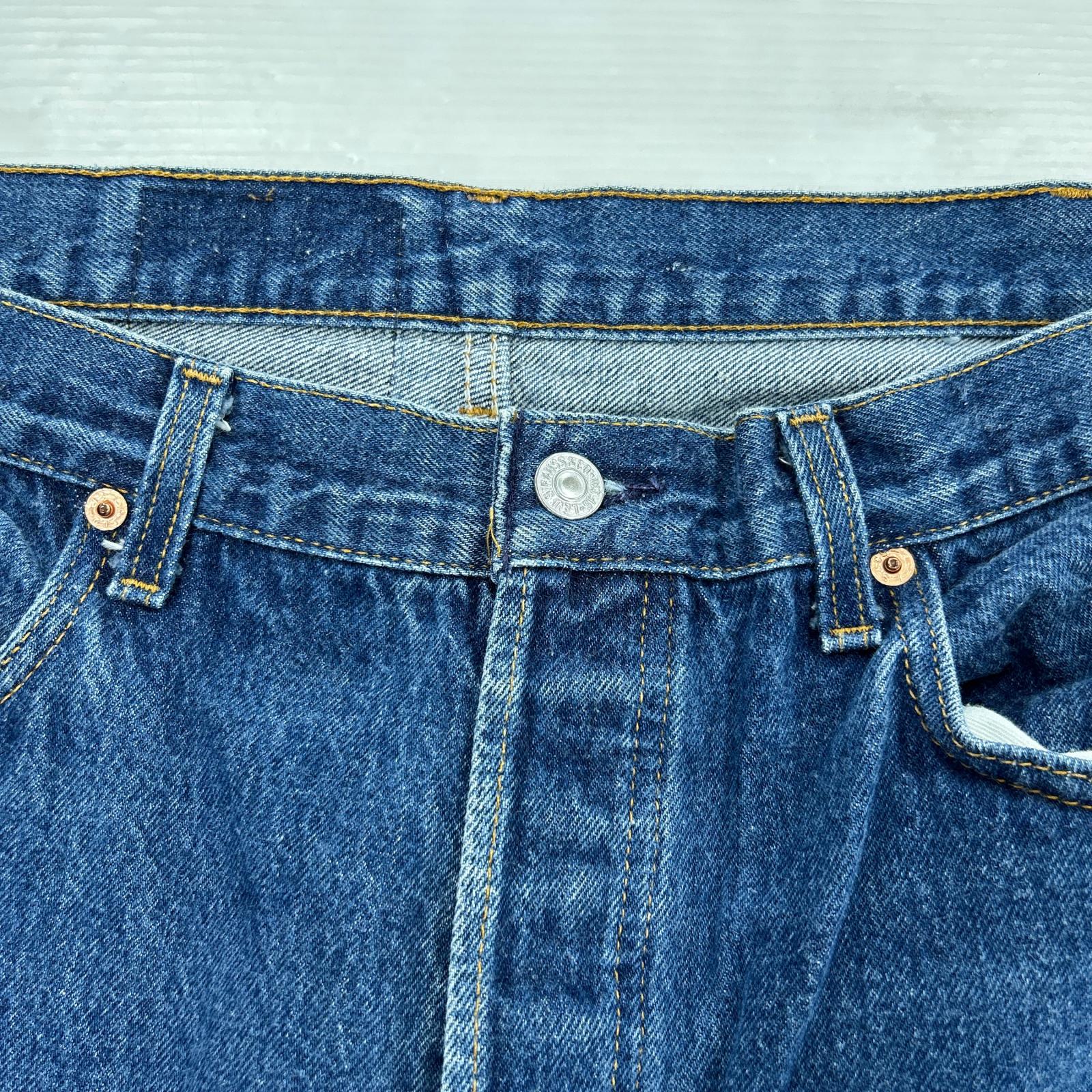 デニムパンツ 90s 501xx USA製 刻印524 デニムパンツ 40 ネイビー