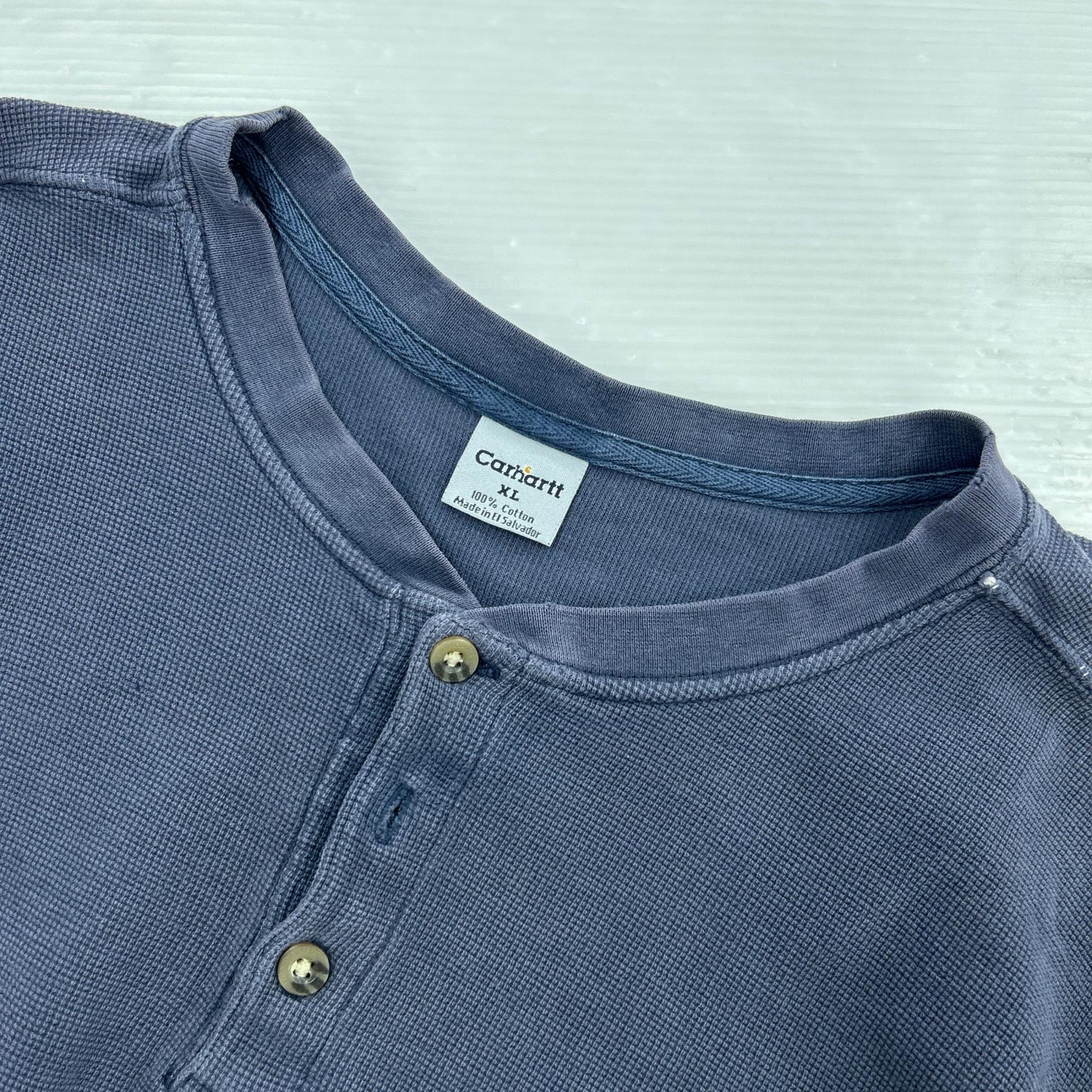 長袖Ｔシャツ ヘンリーネックサーマル ネイビー