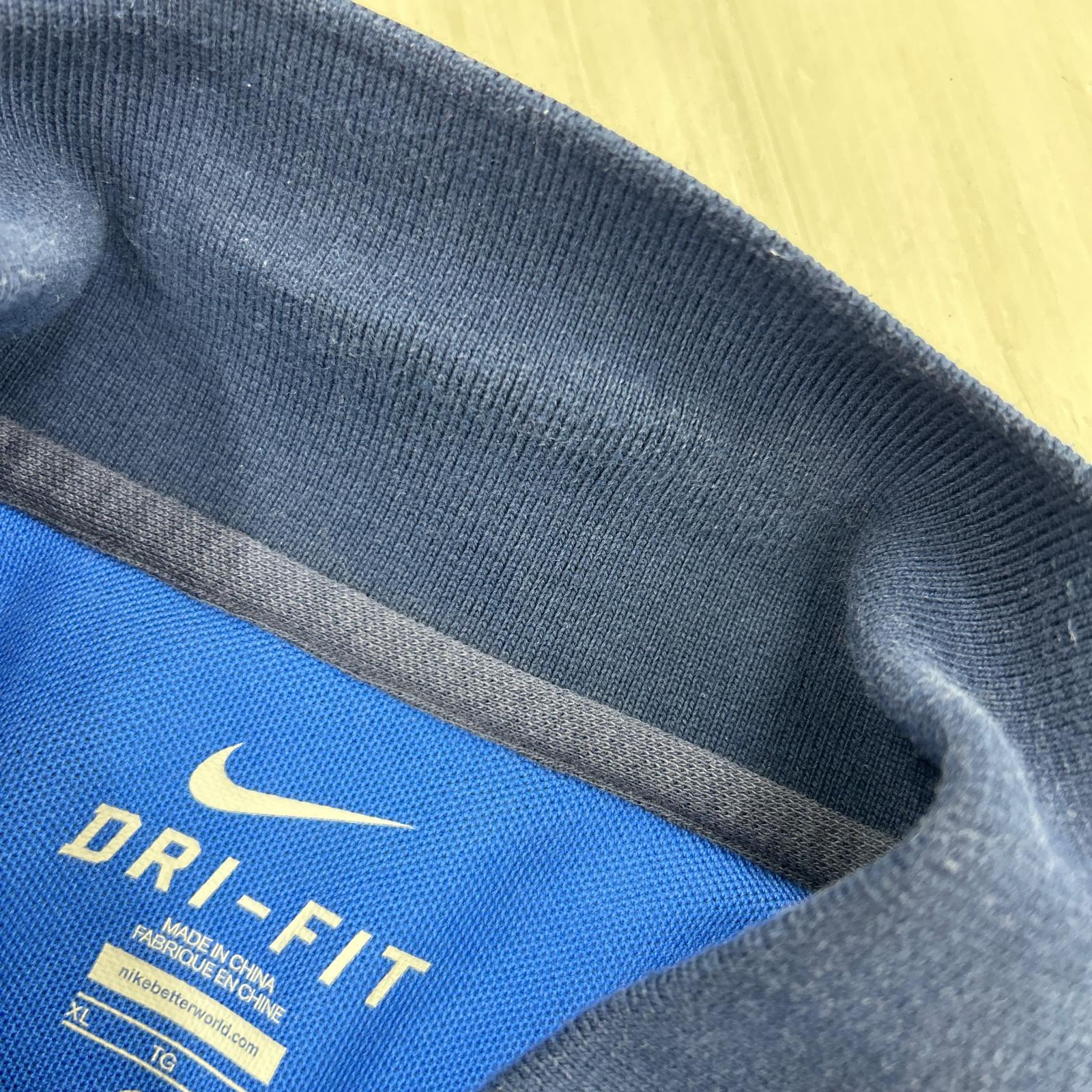 ポロシャツ NIKE カモ柄 S/Sポロ 青 XL