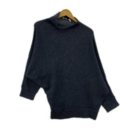 ニット AGNONA ｶｼﾐﾔﾘﾈﾝ 変形ﾆｯﾄ M ﾈｲﾋﾞｰ M