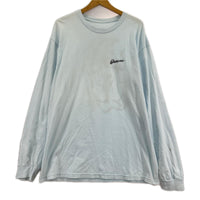 長袖Ｔシャツ GOUACHE ﾊﾞｯｸﾌﾟﾘﾝﾄ ﾗｲﾄﾌﾞﾙｰ L L