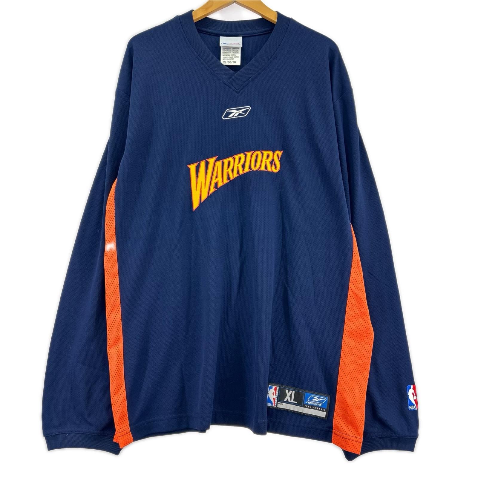 長袖Ｔシャツ WARRIORS ネイビー×オレンジ　XL ネイビー