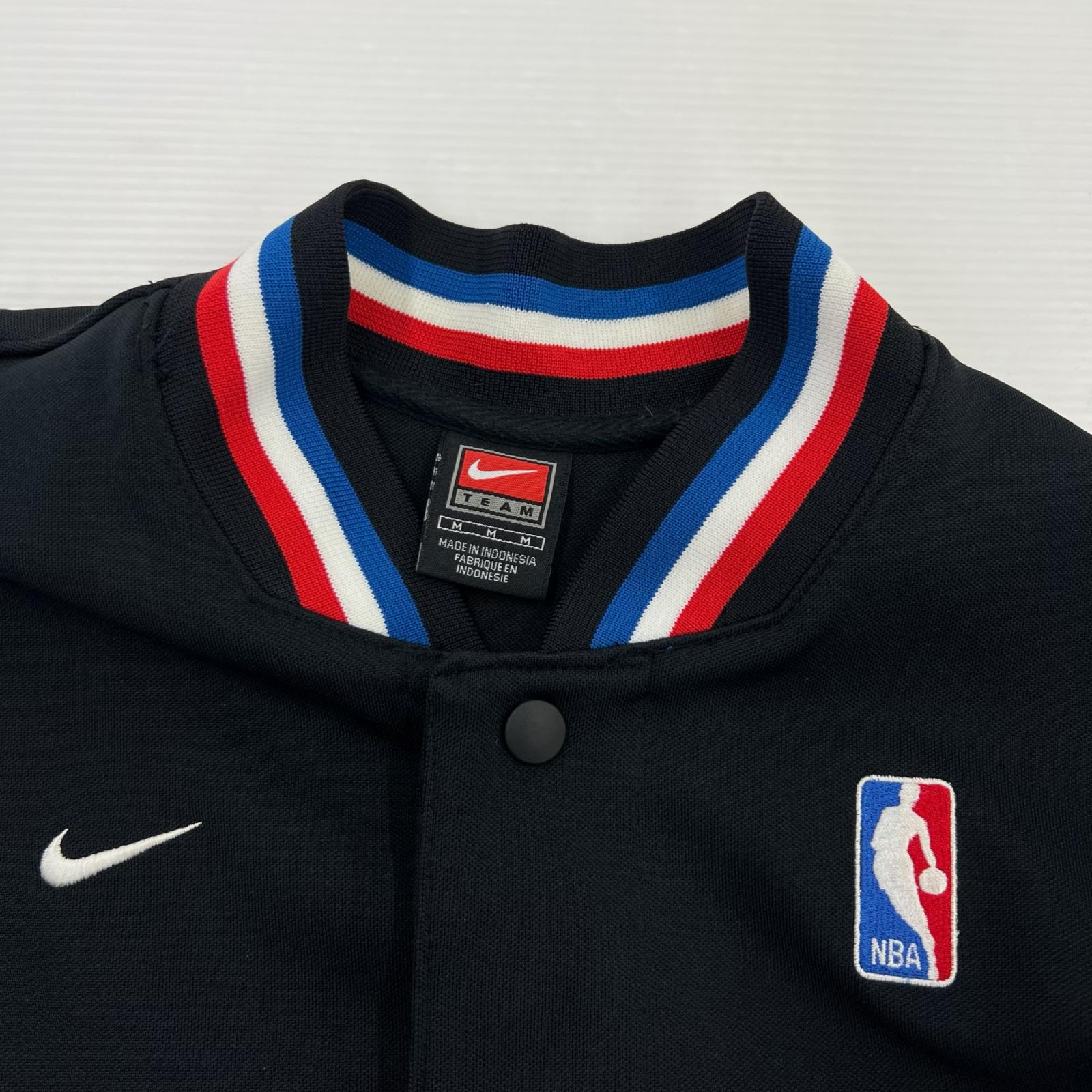 半袖シャツ NBA SIXERS 76ers フロントボタン ゲームシャツ　黒　M M ブラック