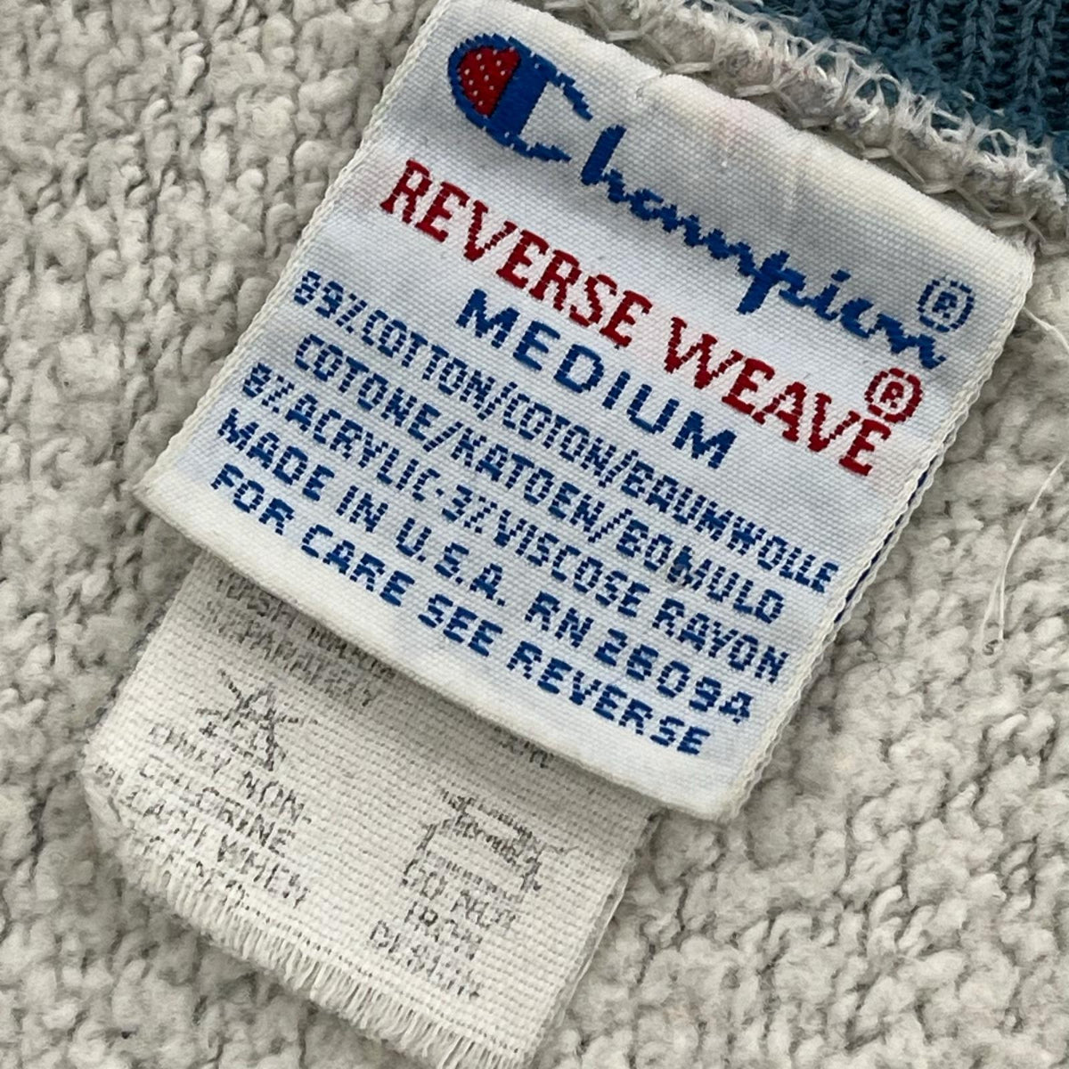 スウェット 90s REVERSEWEAVE グレー 緑 M M