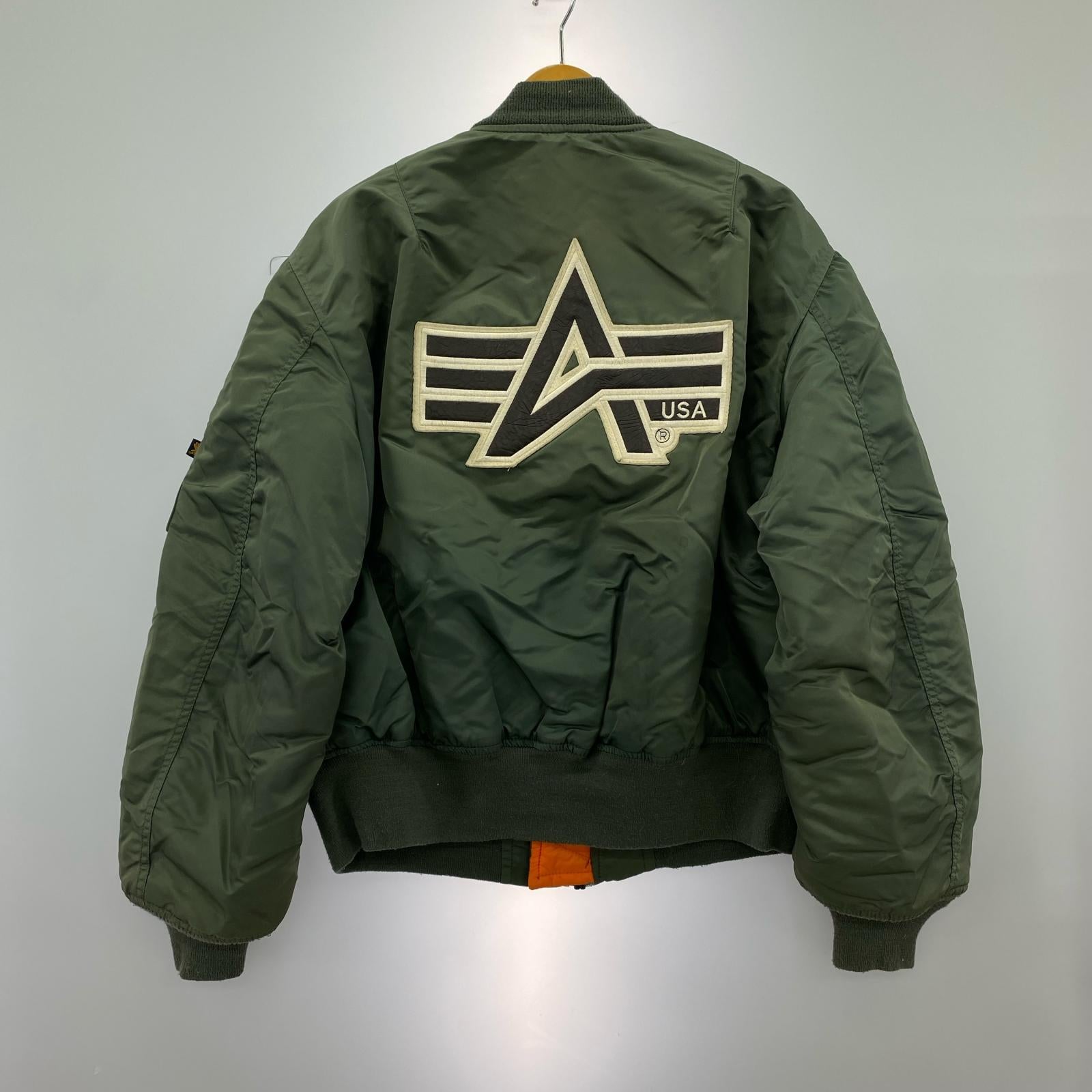 ジャケット 90s USA製 MA-1 ｶｰｷ カーキ