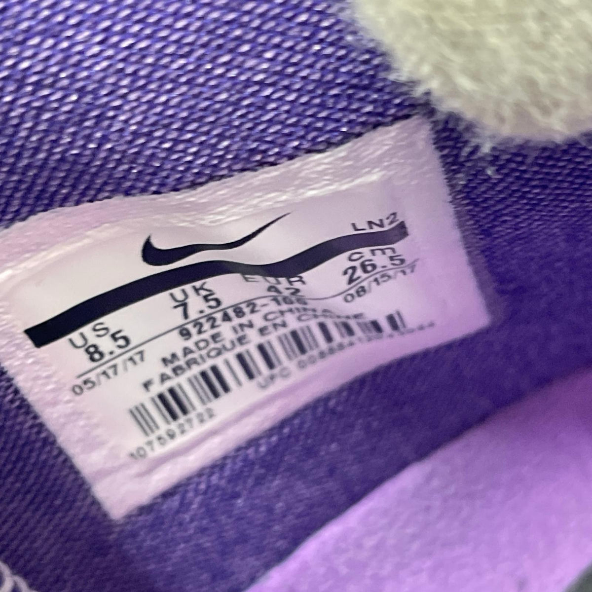 スニーカー Kobe AD White Court Purple 白紫 26.5cm 26.5cm (US8 1/2 UK8 EU43) ホワイト