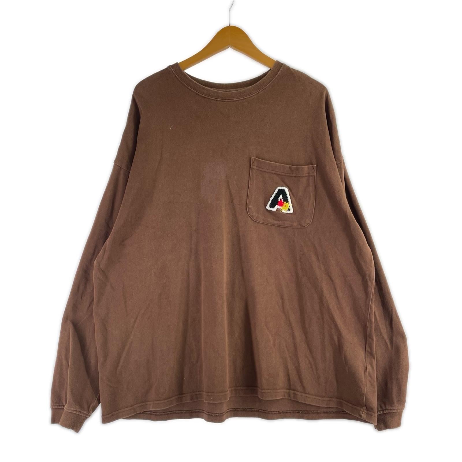 長袖Ｔシャツ ﾊﾟｲﾙ ｻｰｸﾙﾌﾟﾘﾝﾄ ﾎﾟｹｯﾄ LS TEE 茶 L ブラウン