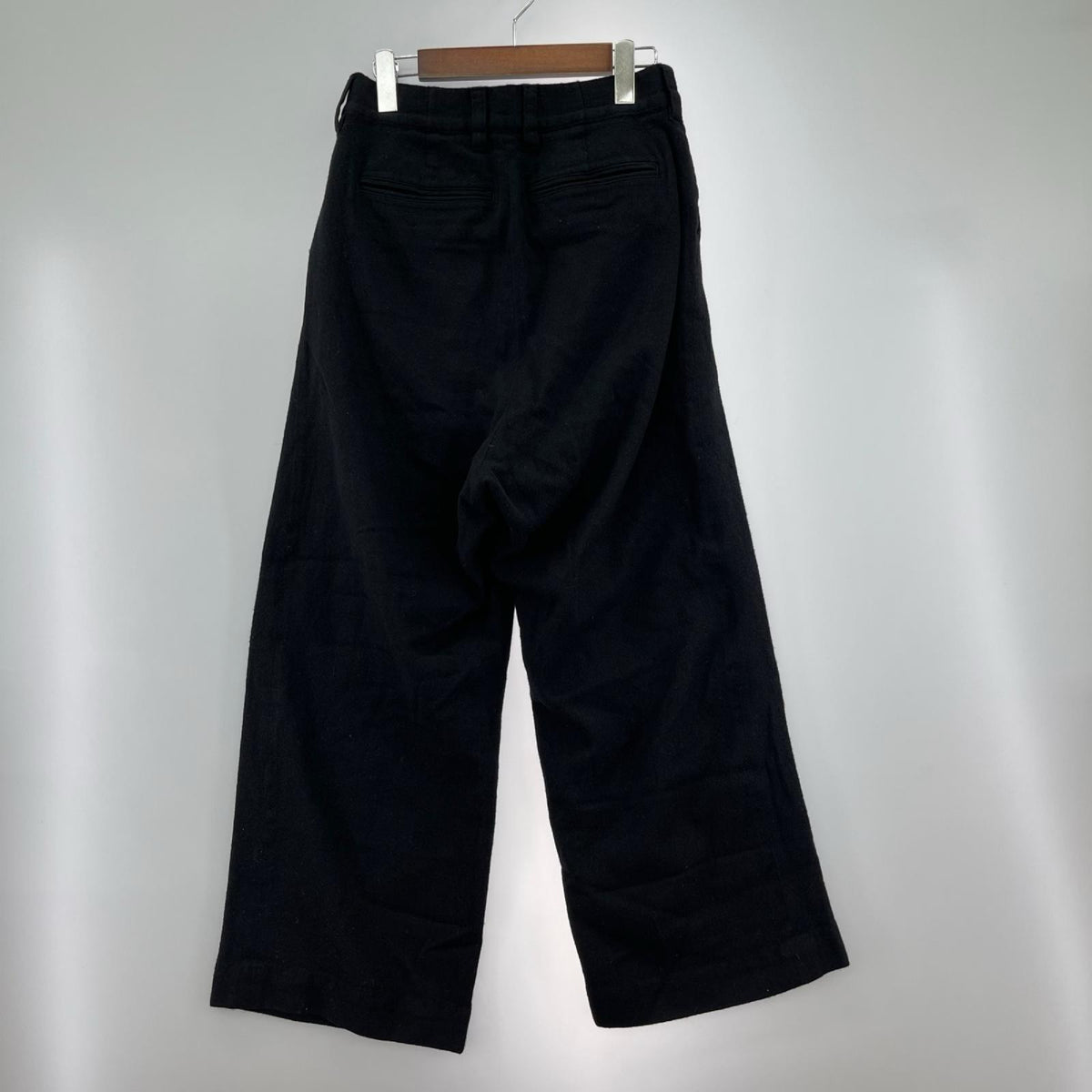 パンツ 3TUCK WIDE PANTS ｳｰﾙ ﾌﾞﾗｯｸ (2) 2 ブラック