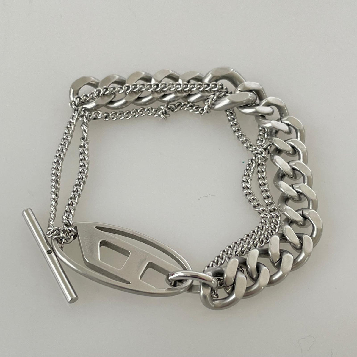 ブレスレット DIESEL シルバーブレスレット DX1550040 シルバー