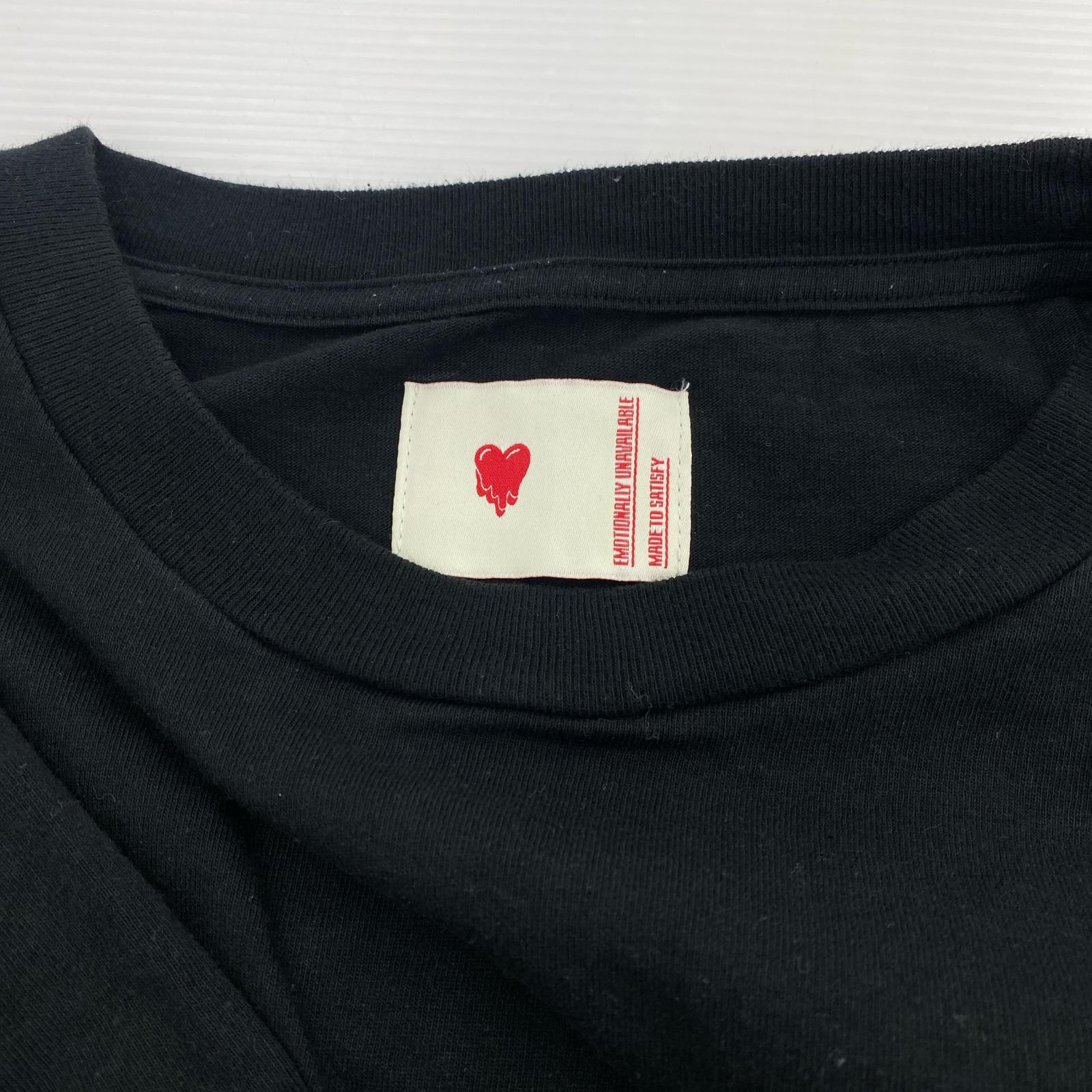 半袖Ｔシャツ Emotionally Unavailable バックプリントTee 黒 ブラック