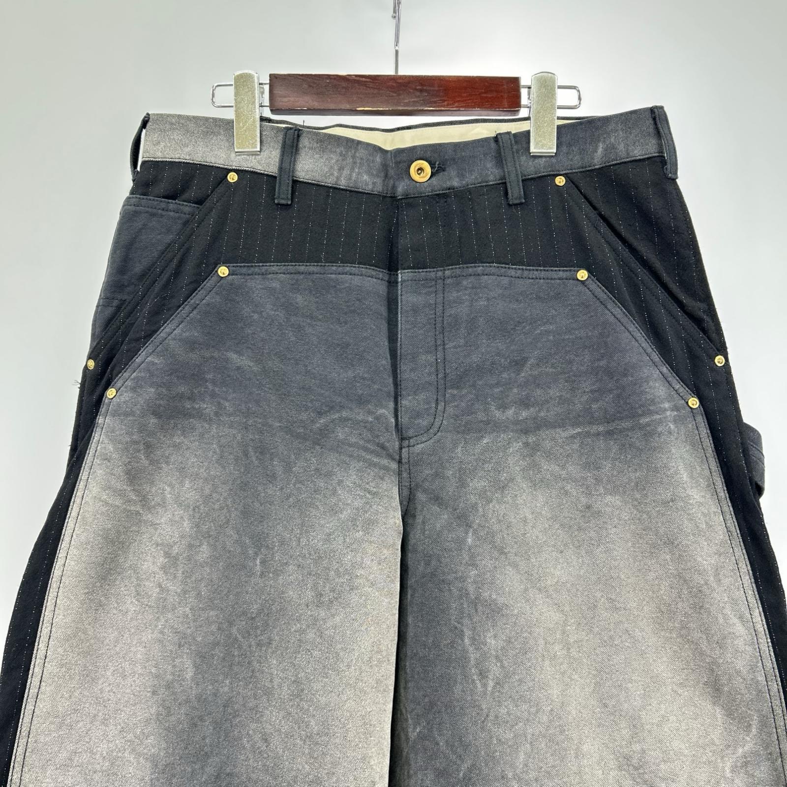 パンツ KHOKI 25AW Vintage-Efect Work Pants 2 ブラック 2 ブラック