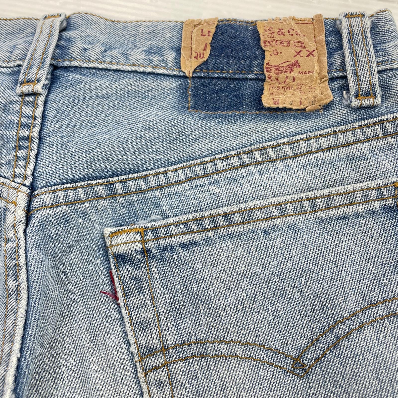 デニムパンツ 90s 501 USA製 デニムパンツ W29 30 ブルー