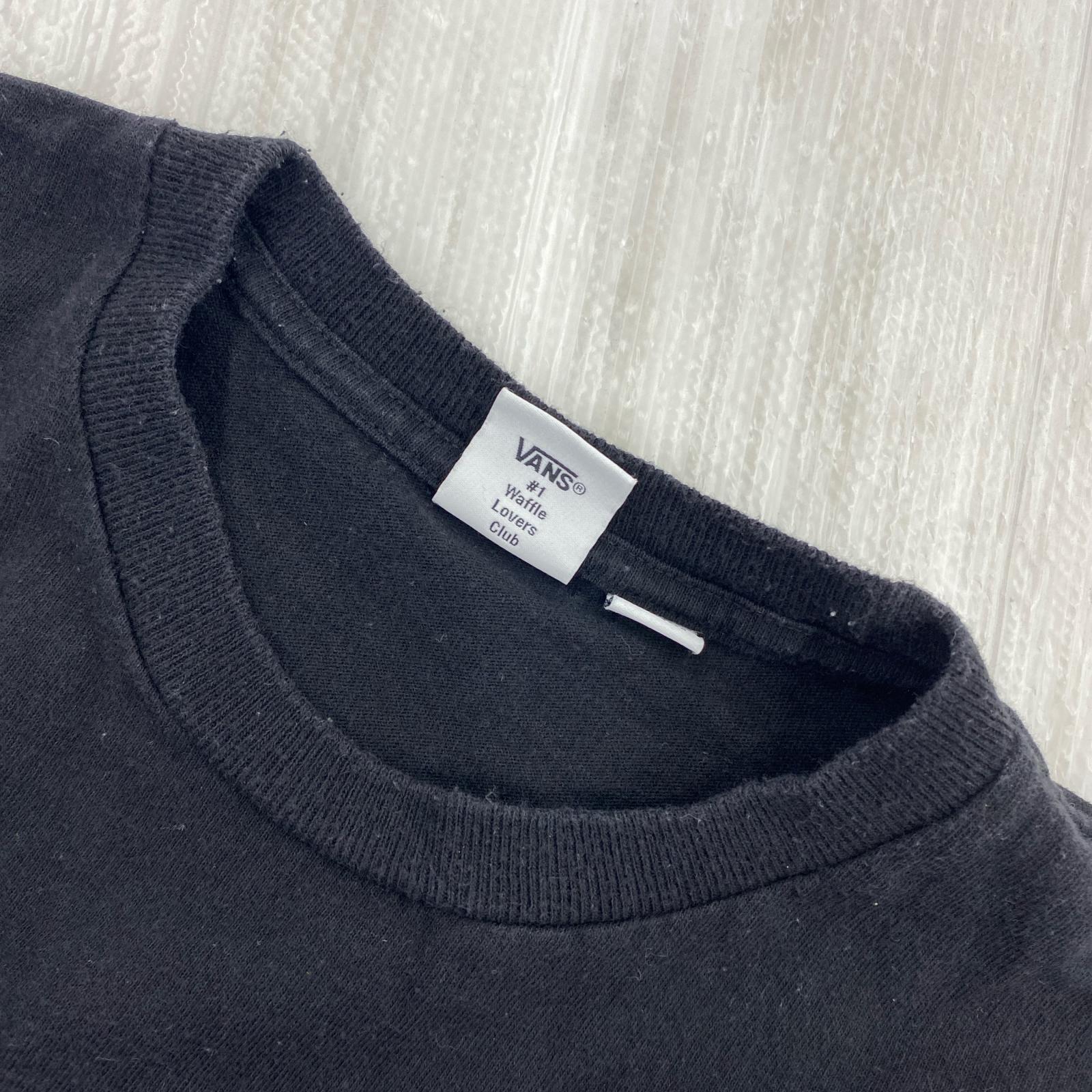 半袖Ｔシャツ ×VANS ﾎﾟｹｯﾄS/Sｶｯﾄｿｰ ﾌﾞﾗｯｸ ブラック