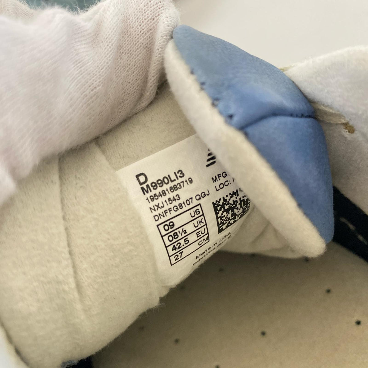 スニーカー Levi's/990V3/ 27cm (US9 UK8 1/2 EU44) ブルー