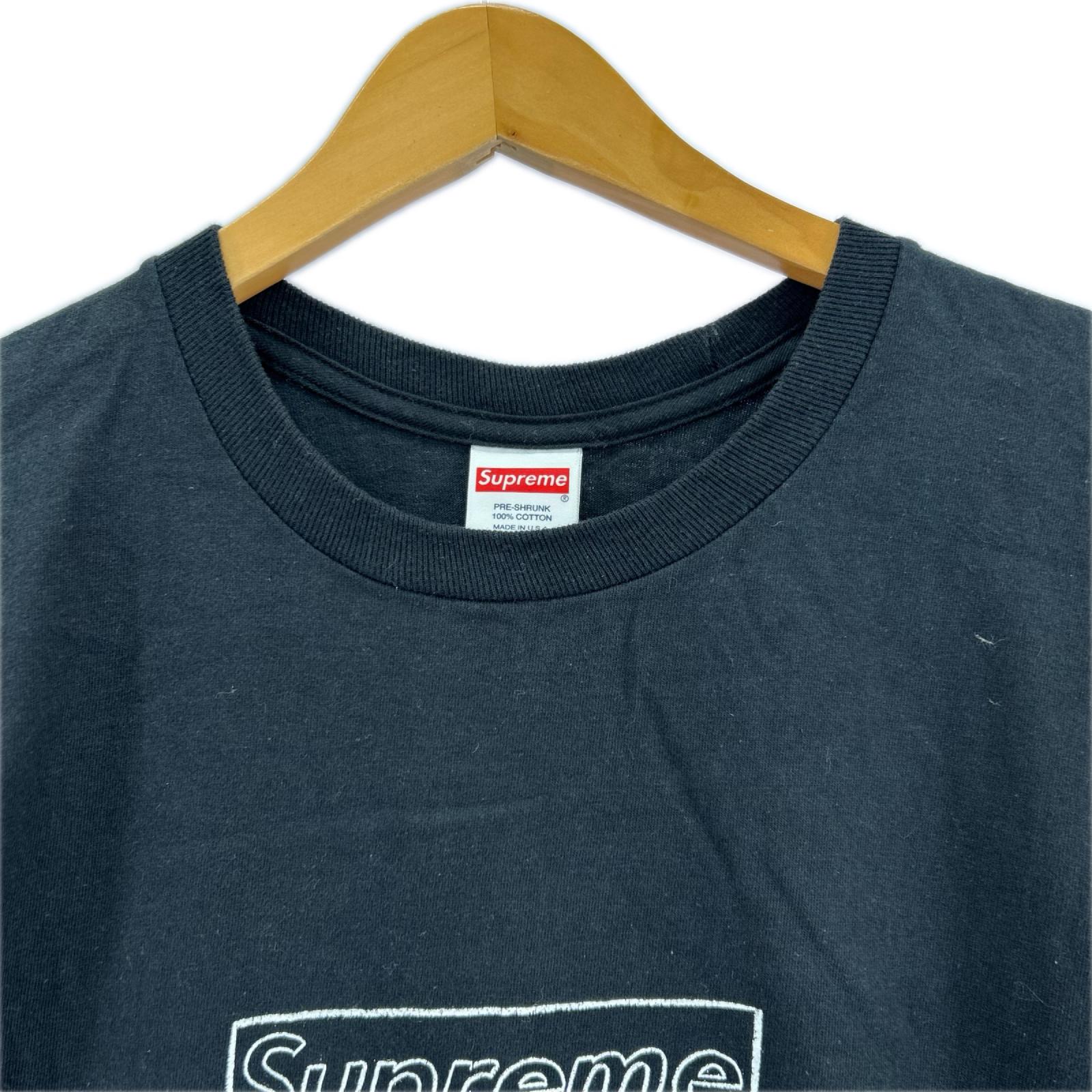 半袖Ｔシャツ 21SS KAWS Chalk Box Logo Tee ｻｲｽﾞL L ブラック