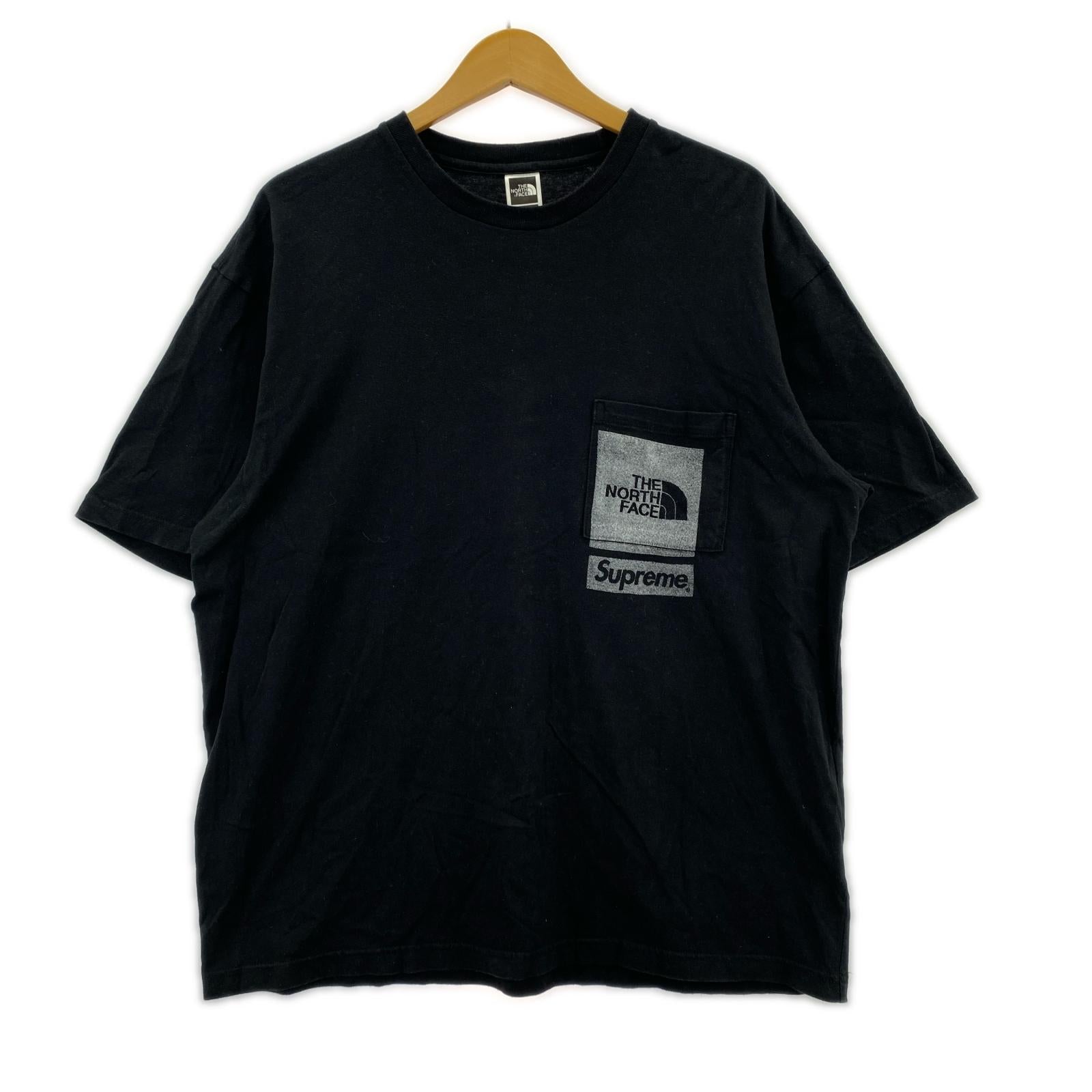 半袖Ｔシャツ THE NORTH FACE/Printed Pocket Tee/ｻｲｽﾞM M ブラック