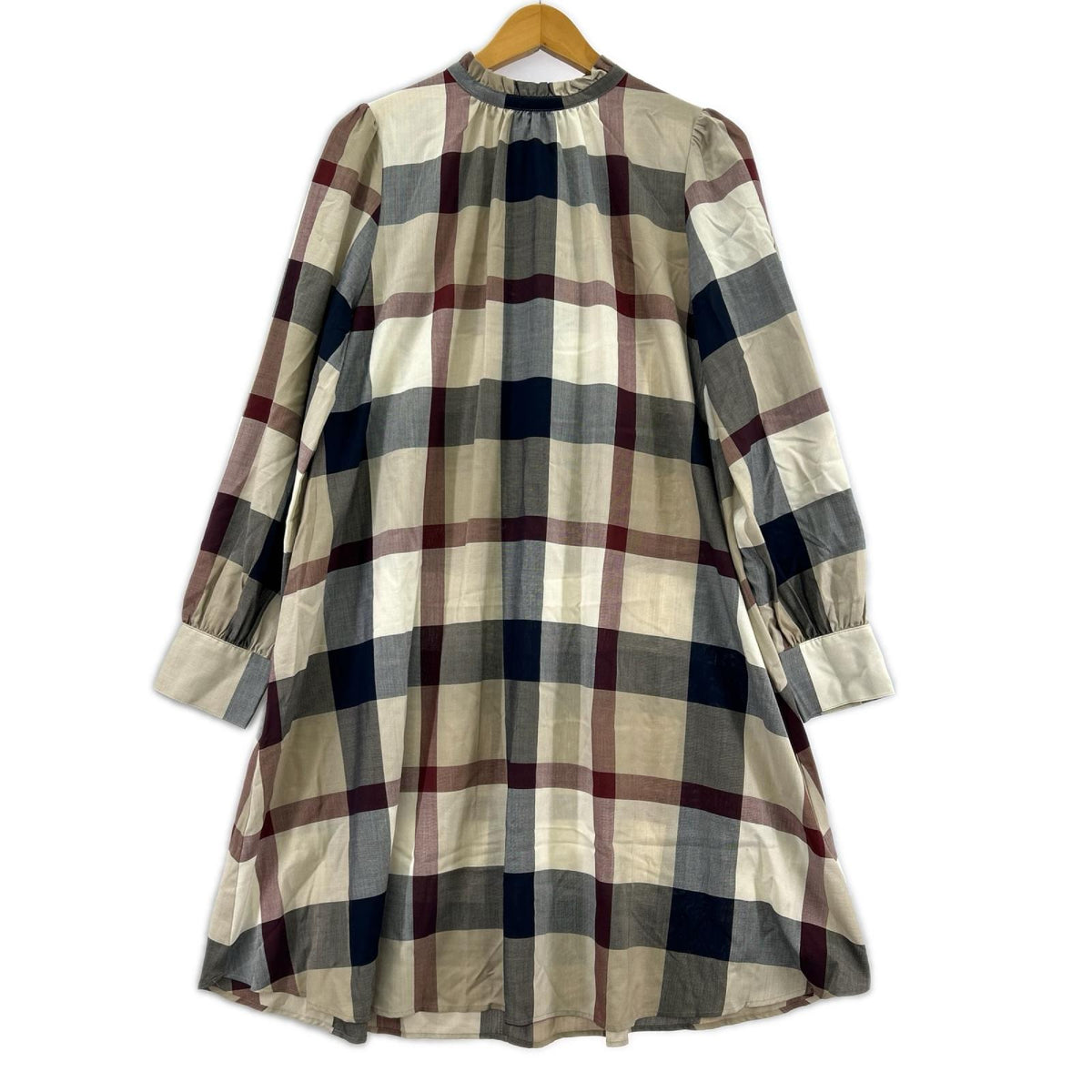 ワンピース 総ﾁｪｯｸ柄　L/Sﾜﾝﾋﾟｰｽ　38 38 マルチカラー