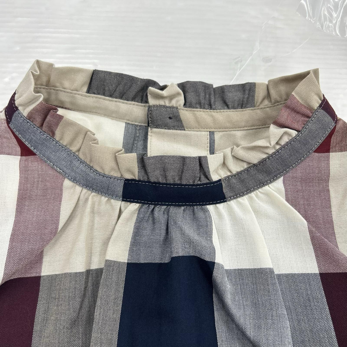 ワンピース 総ﾁｪｯｸ柄　L/Sﾜﾝﾋﾟｰｽ　38 38 マルチカラー