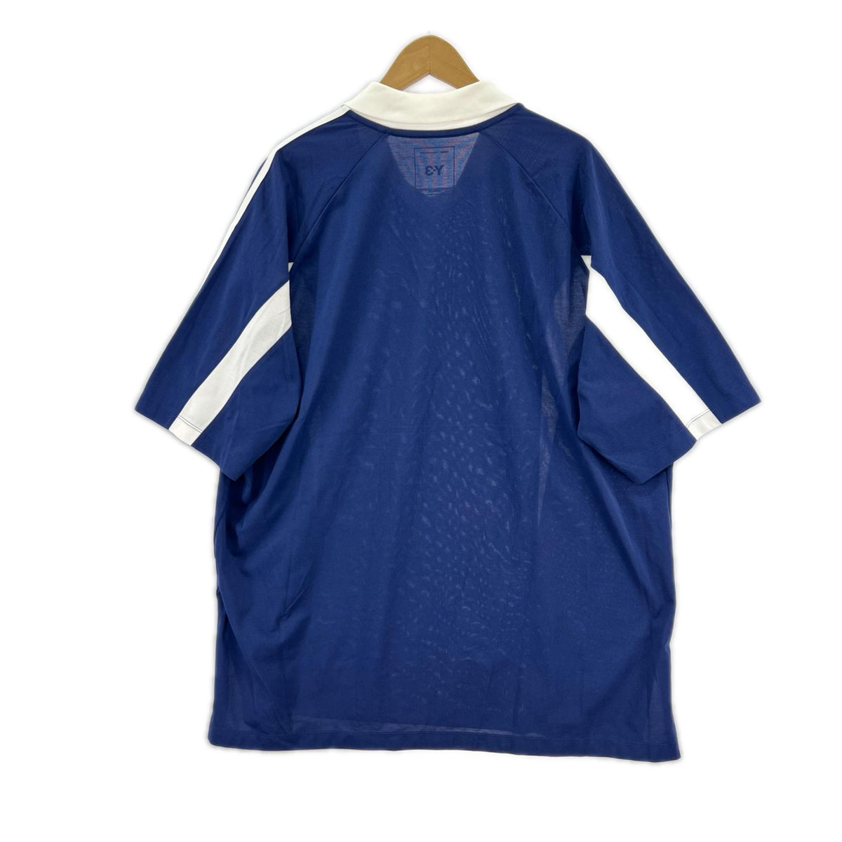長袖Ｔシャツ × Y-3 ｻｯｶｰｼｬﾂ ﾌﾞﾙｰ Ｌ L ブルー