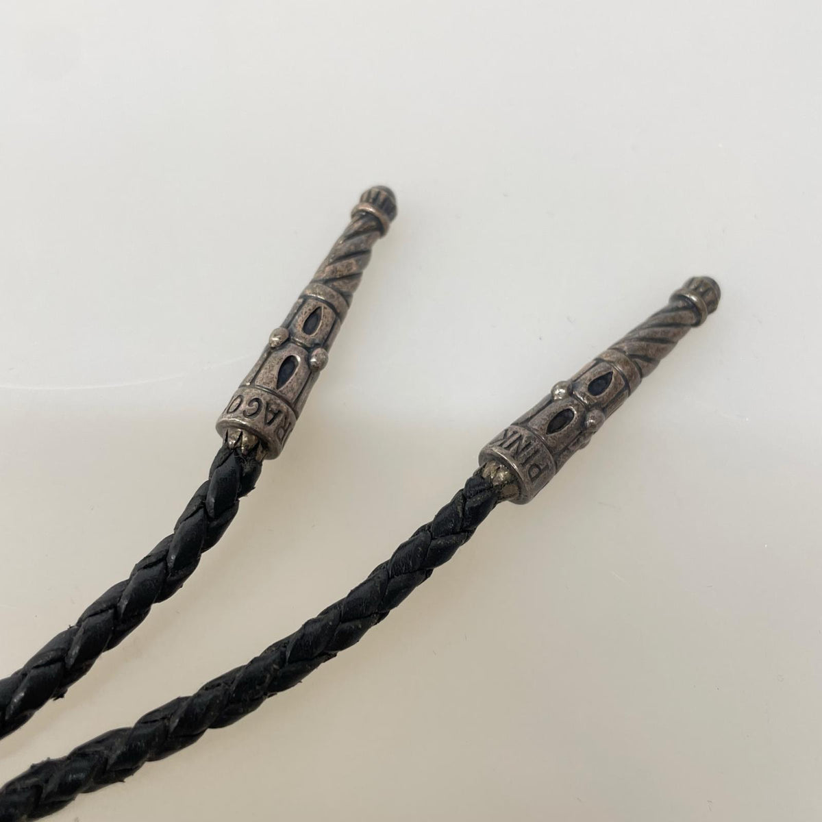 その他アクセサリー 925刻印 ｽｶﾙ ﾙｰﾌﾟﾀｲ ブラック