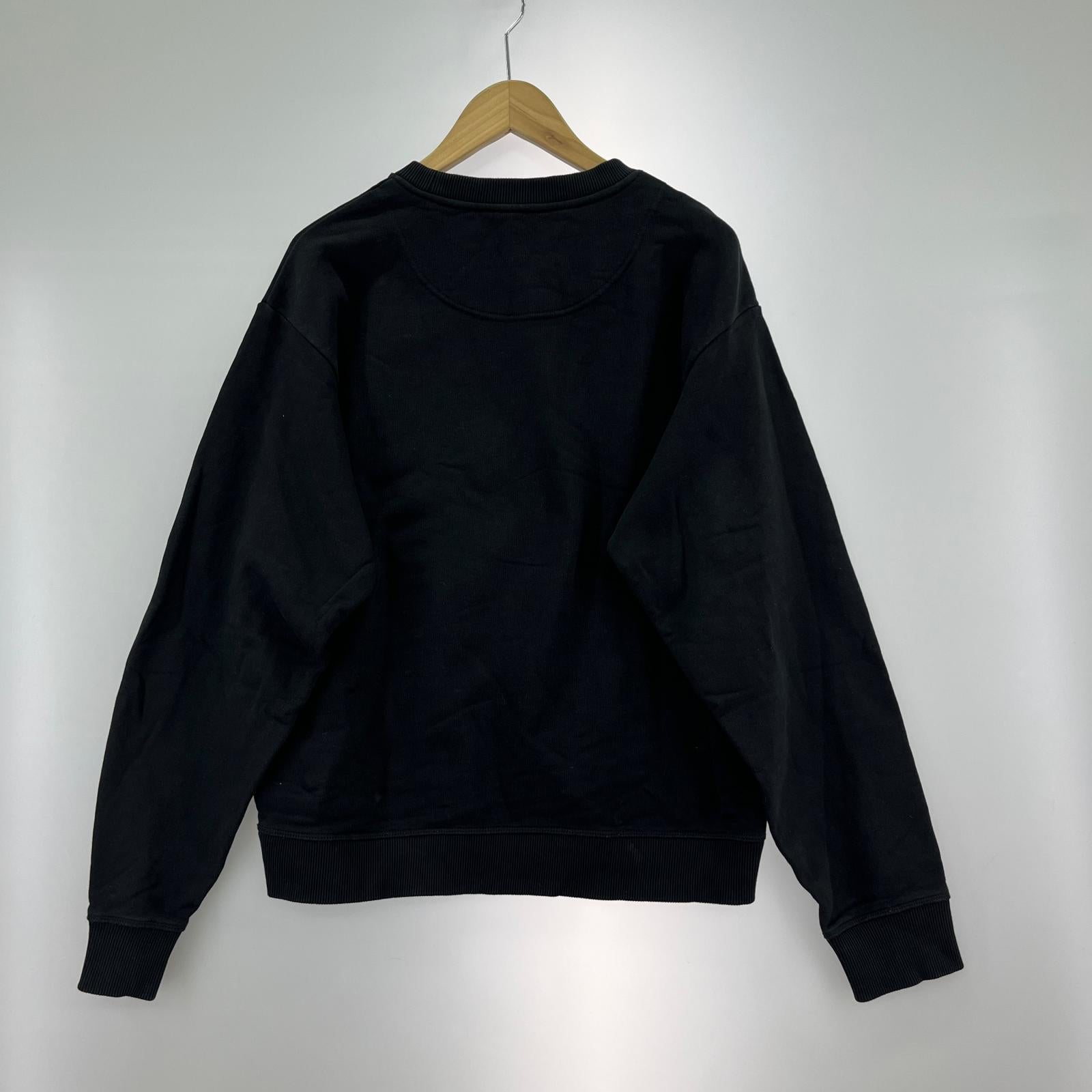 スウェット タイガー刺繍 スウェット 黒 Ｌ L ブラック