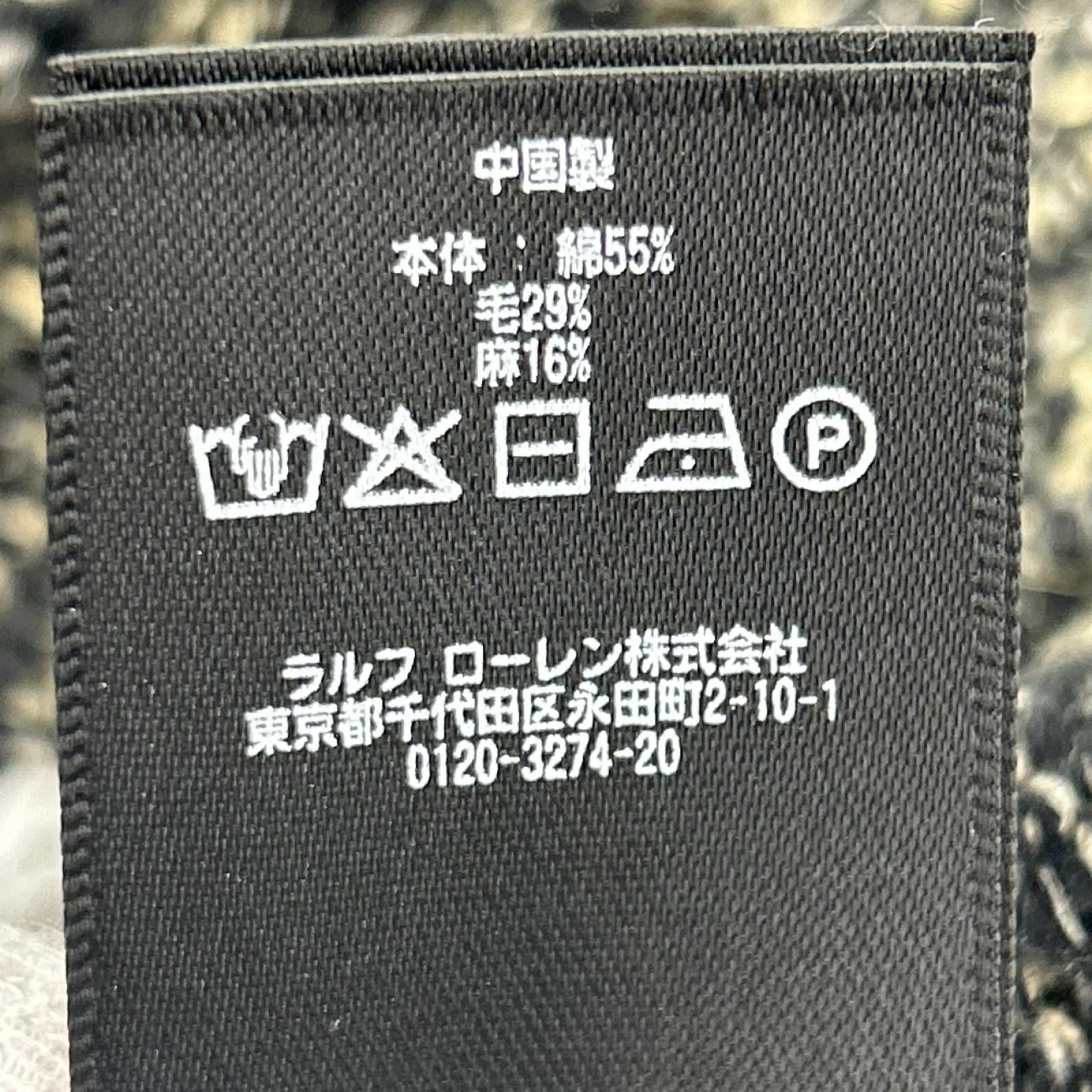 ニット ﾀｰﾄﾙﾈｯｸﾆｯﾄ 黒白 L ブラック